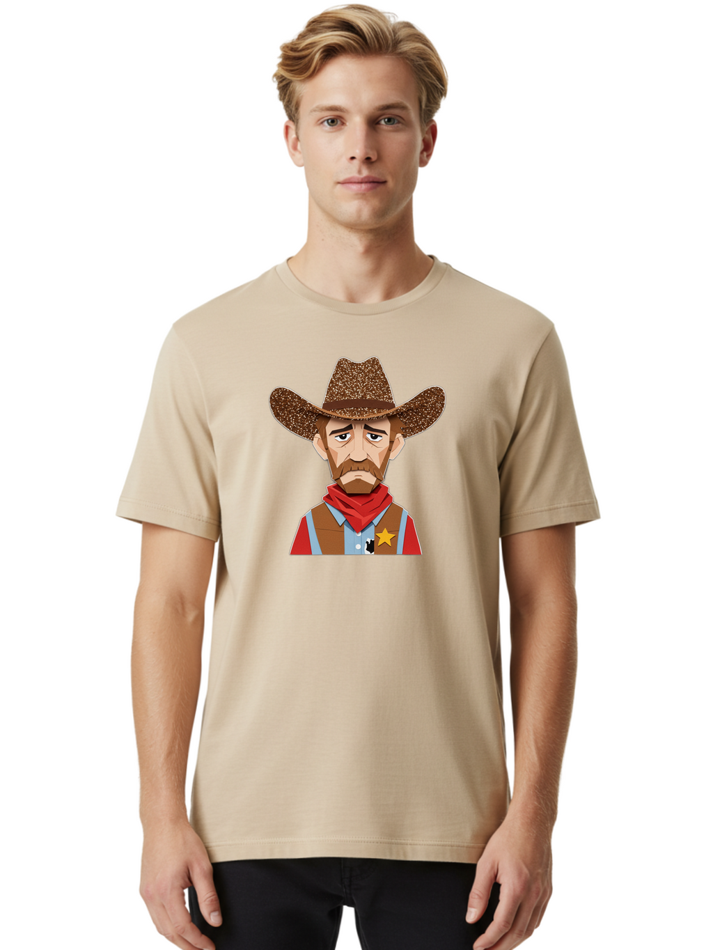 Cowboy-Character Men'S Graphic Tee, 100% Cotton, Comfortable Casual Summer Wear, Machine Washable, Vintage Camera, Old Camera, Antique Camera, Black Camera, Classic Photography, Photography Equipment, Nostalgic Device, Film Camera, Camera Art Bao274