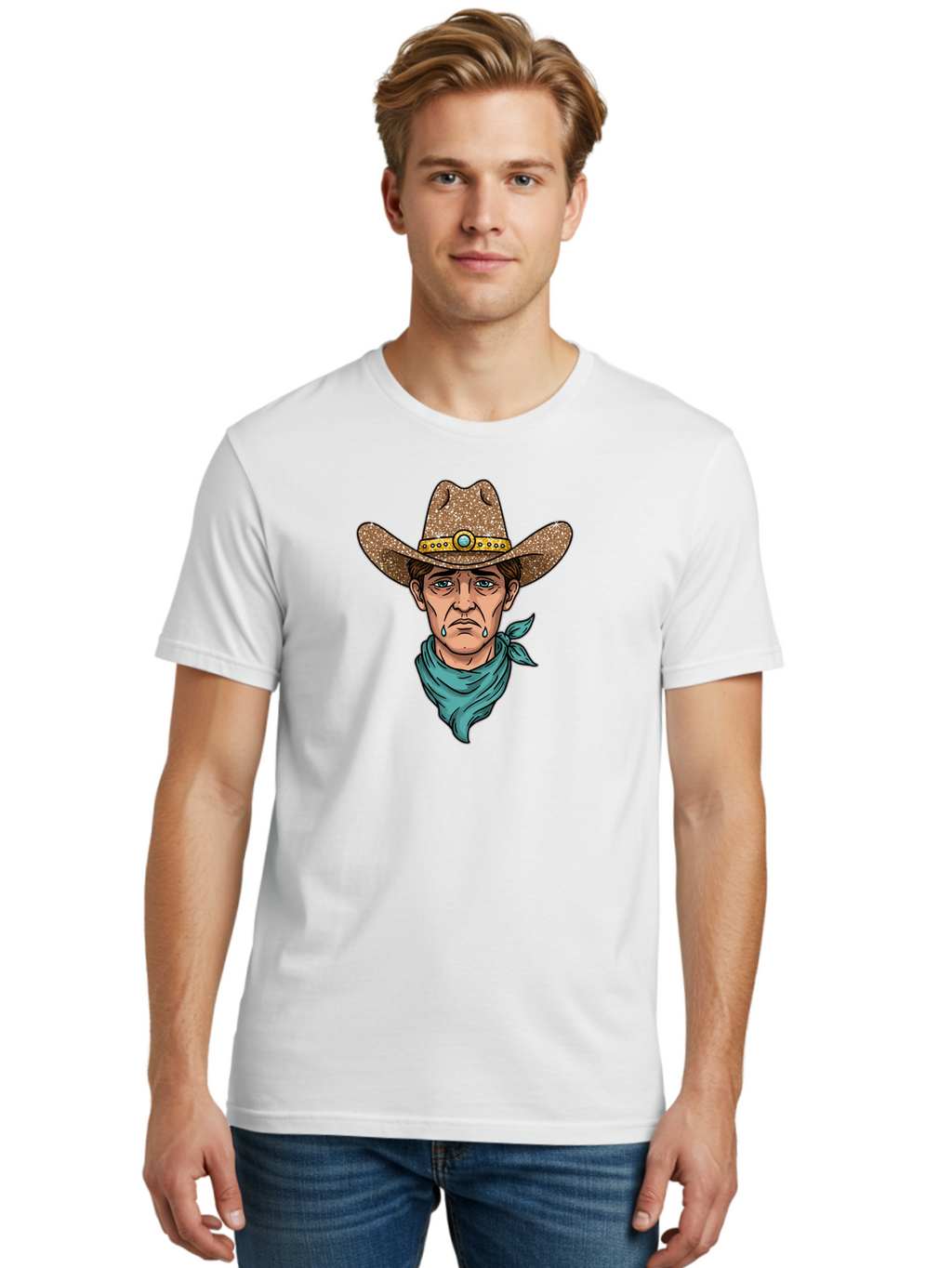 Cowboy-Hat-Man Men'S Graphic Tee, 100% Cotton, Comfortable Casual Summer Wear, Machine Washable, Vintage Camera, Old Camera, Antique Camera, Black Camera, Classic Photography, Photography Equipment, Nostalgic Device, Film Camera, Camera Art Bao275