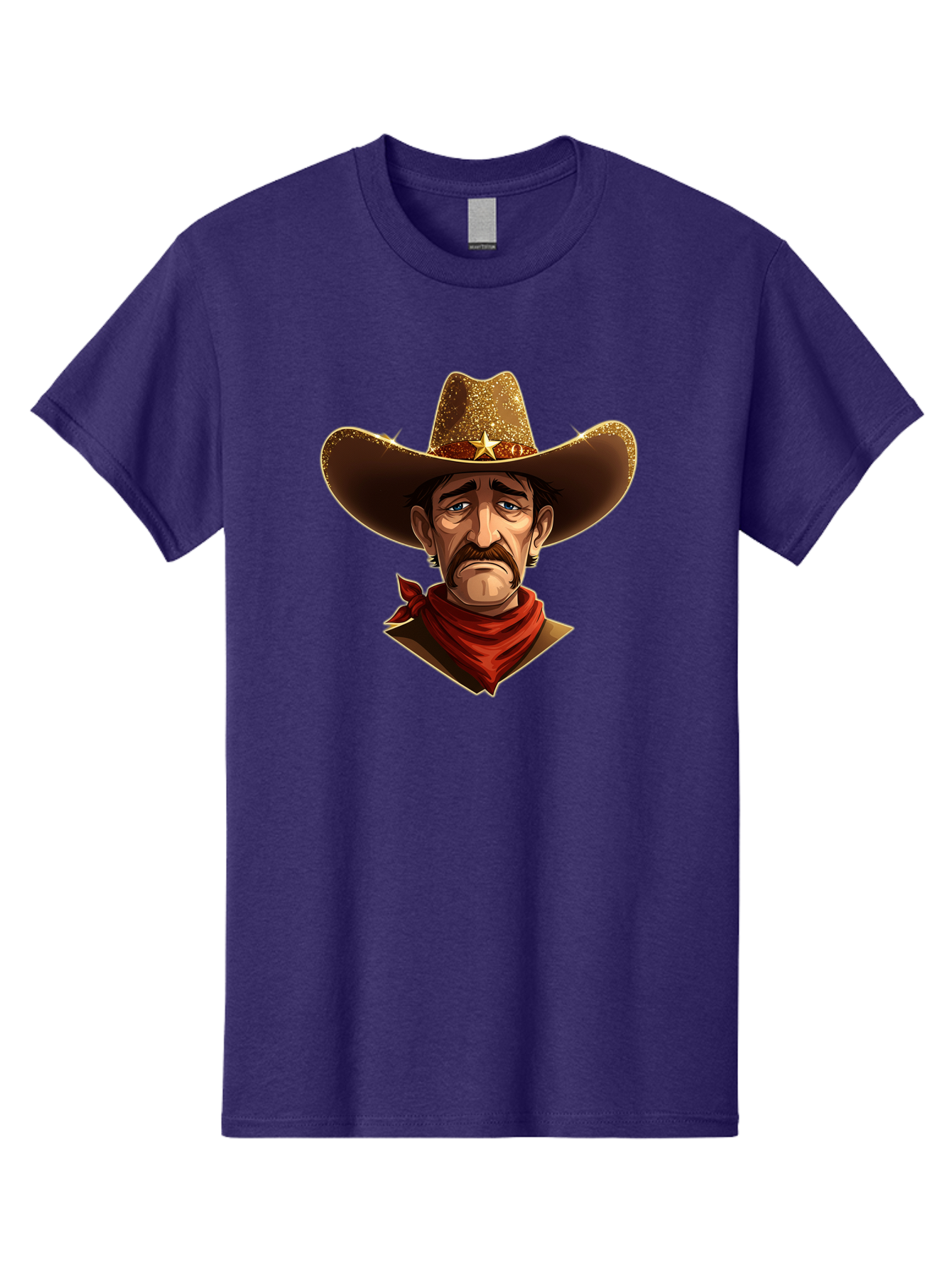 Cowboy-Portrait Men'S Graphic Tee, 100% Cotton, Comfortable Casual Summer Wear, Machine Washable, Vintage Camera, Old Camera, Antique Camera, Black Camera, Classic Photography, Photography Equipment, Nostalgic Device, Film Camera, Camera Art Bao276