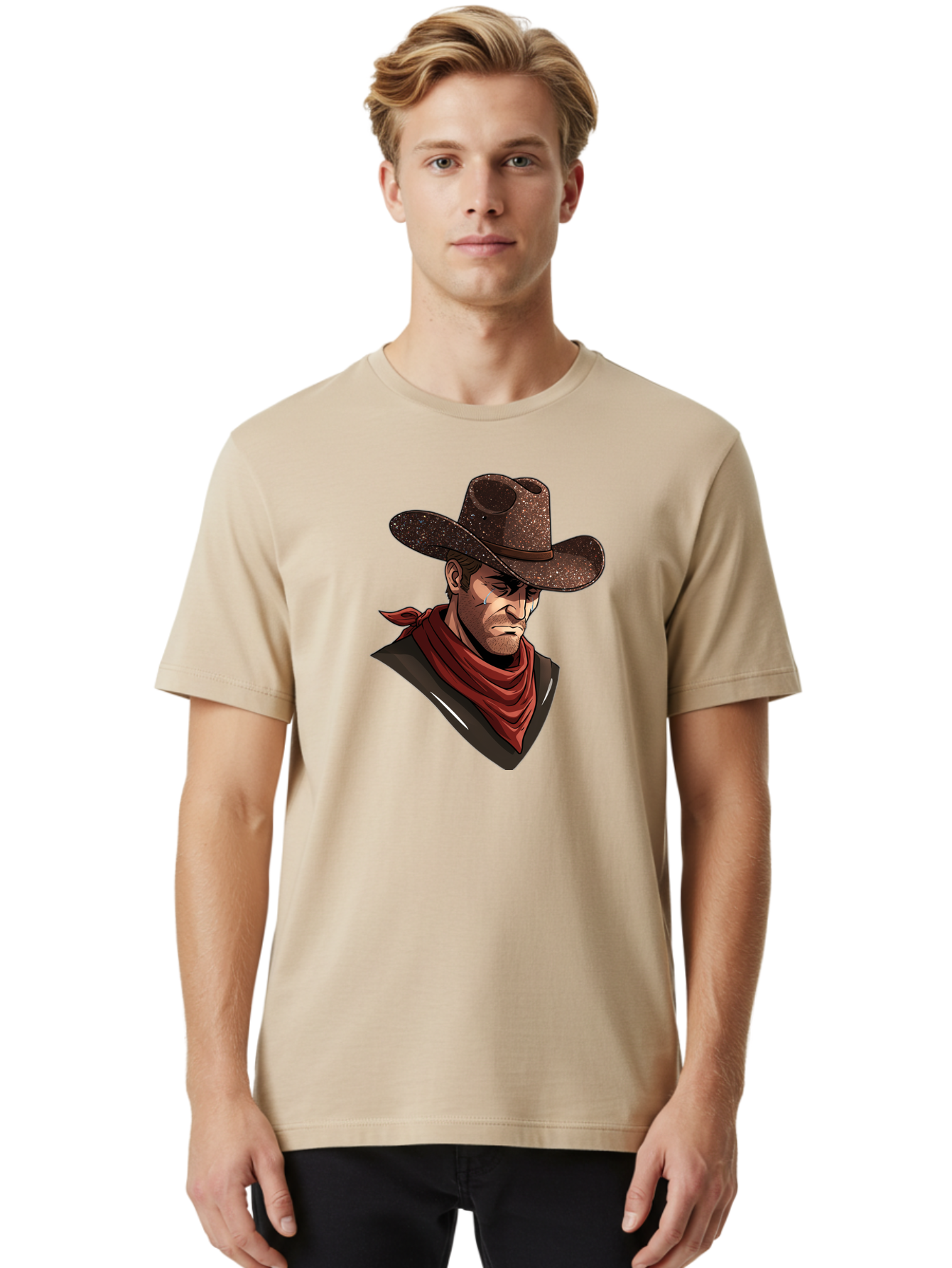 Cowboy Men'S Graphic Tee, 100% Cotton, Comfortable Casual Summer Wear, Machine Washable, Vintage Camera, Old Camera, Antique Camera, Black Camera, Classic Photography, Photography Equipment, Nostalgic Device, Film Camera, Camera Art Bao278