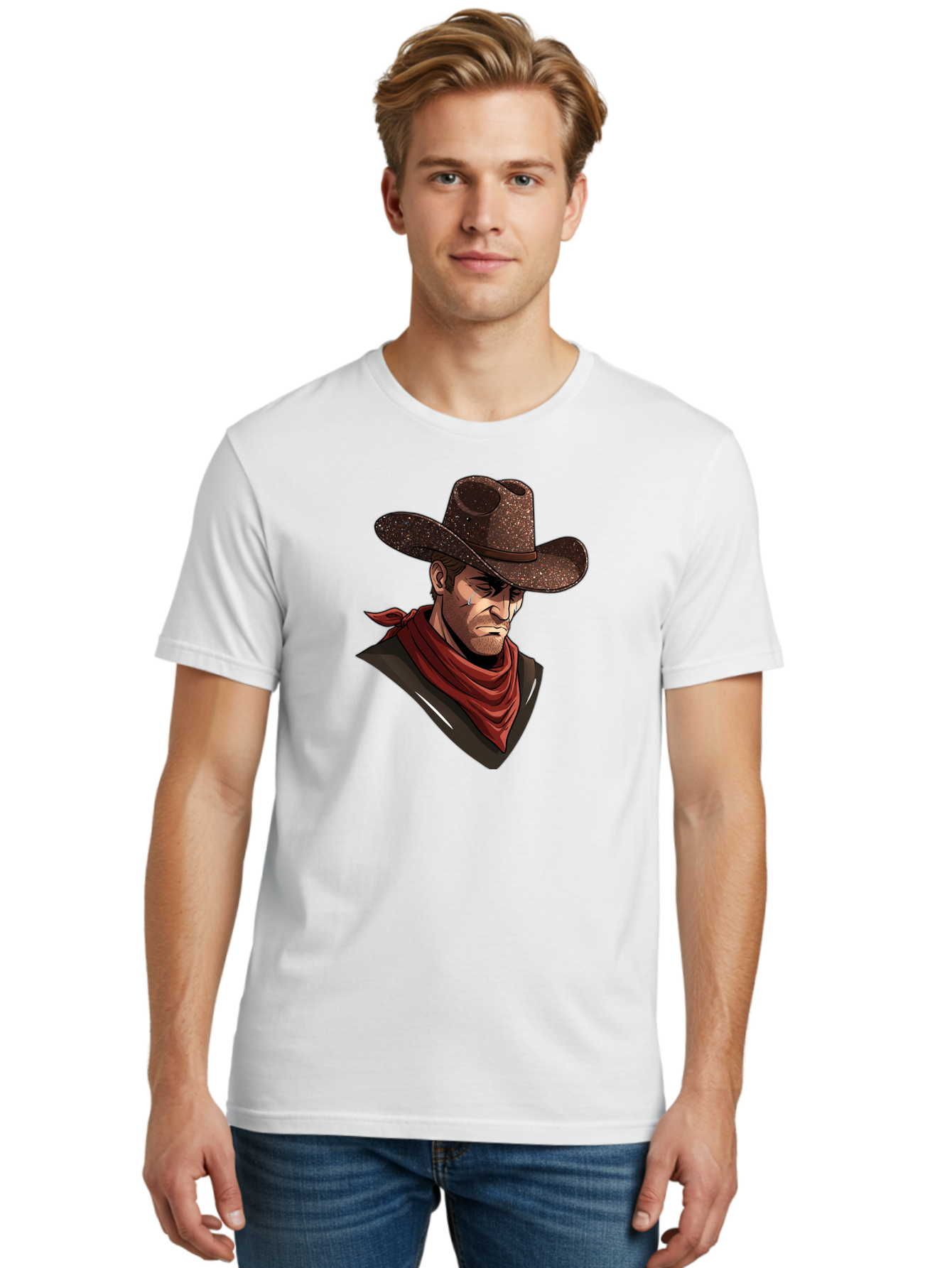 Cowboy Men'S Graphic Tee, 100% Cotton, Comfortable Casual Summer Wear, Machine Washable, Vintage Camera, Old Camera, Antique Camera, Black Camera, Classic Photography, Photography Equipment, Nostalgic Device, Film Camera, Camera Art Bao278