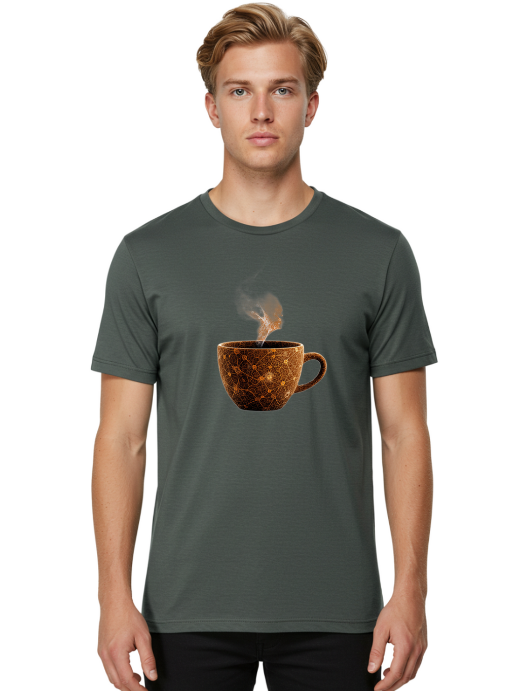Cracked-Coffee-Mug Men'S Graphic Tee, 100% Cotton, Comfortable Casual Summer Wear, Machine Washable, Vintage Camera, Old Camera, Antique Camera, Black Camera, Classic Photography, Photography Equipment, Nostalgic Device, Film Camera, Bao280