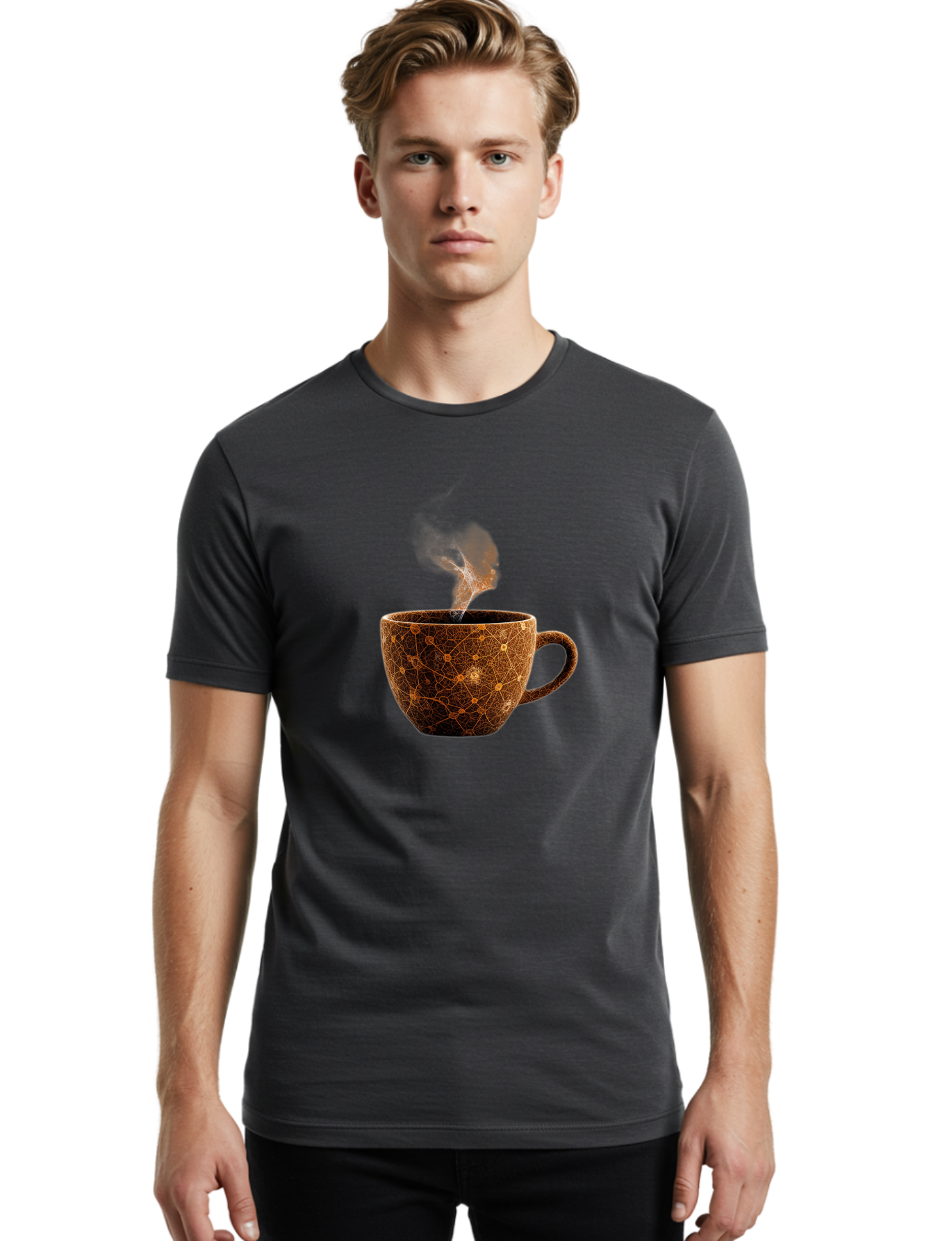 Cracked-Coffee-Mug Men'S Graphic Tee, 100% Cotton, Comfortable Casual Summer Wear, Machine Washable, Vintage Camera, Old Camera, Antique Camera, Black Camera, Classic Photography, Photography Equipment, Nostalgic Device, Film Camera, Bao280