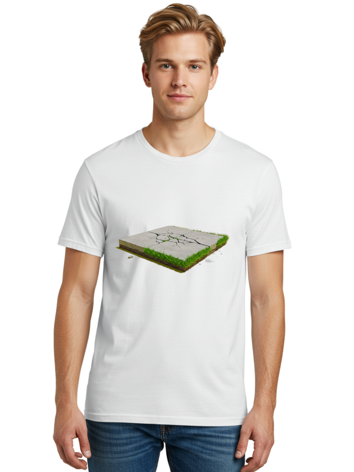Cracked-Concrete-Slab-1 Men'S Graphic Tee, 100% Cotton, Comfortable Casual Summer Wear, Machine Washable, Vintage Camera, Old Camera, Antique Camera, Black Camera, Classic Photography, Photography Equipment, Nostalgic Device, Film Camera, Bao281