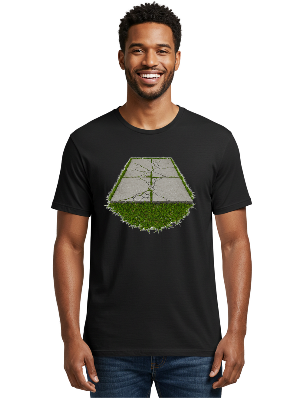 Cracked-Concrete-Slab Men'S Graphic Tee, 100% Cotton, Comfortable Casual Summer Wear, Machine Washable, Vintage Camera, Old Camera, Antique Camera, Black Camera, Classic Photography, Photography Equipment, Nostalgic Device, Film Camera, Bao282