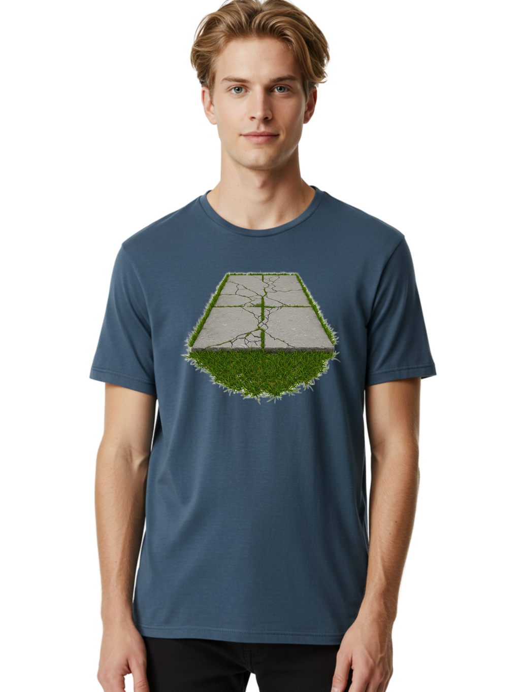 Cracked-Concrete-Slab Men'S Graphic Tee, 100% Cotton, Comfortable Casual Summer Wear, Machine Washable, Vintage Camera, Old Camera, Antique Camera, Black Camera, Classic Photography, Photography Equipment, Nostalgic Device, Film Camera, Bao282