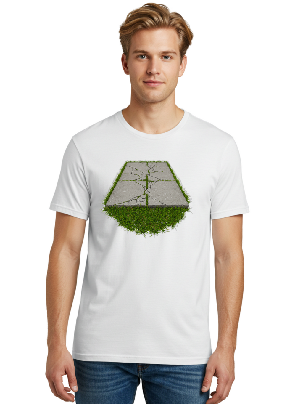 Cracked-Concrete-Slab Men'S Graphic Tee, 100% Cotton, Comfortable Casual Summer Wear, Machine Washable, Vintage Camera, Old Camera, Antique Camera, Black Camera, Classic Photography, Photography Equipment, Nostalgic Device, Film Camera, Bao282