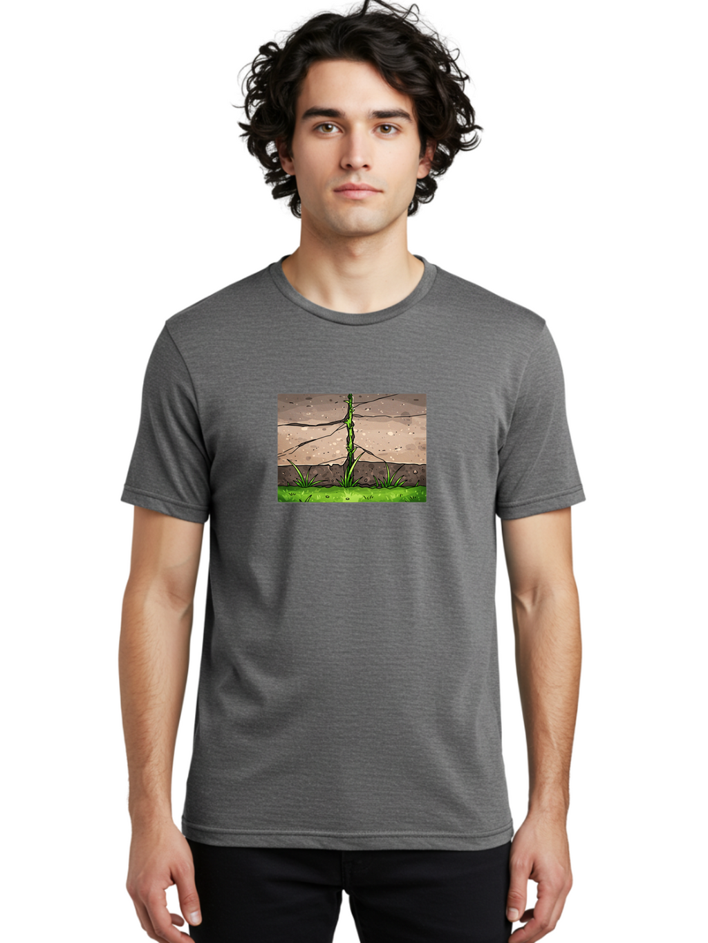 Cracked-Earth-Sprout Men'S Graphic Tee, 100% Cotton, Comfortable Casual Summer Wear, Machine Washable, Vintage Camera, Old Camera, Antique Camera, Black Camera, Classic Photography, Photography Equipment, Nostalgic Device, Film Camera, Bao283