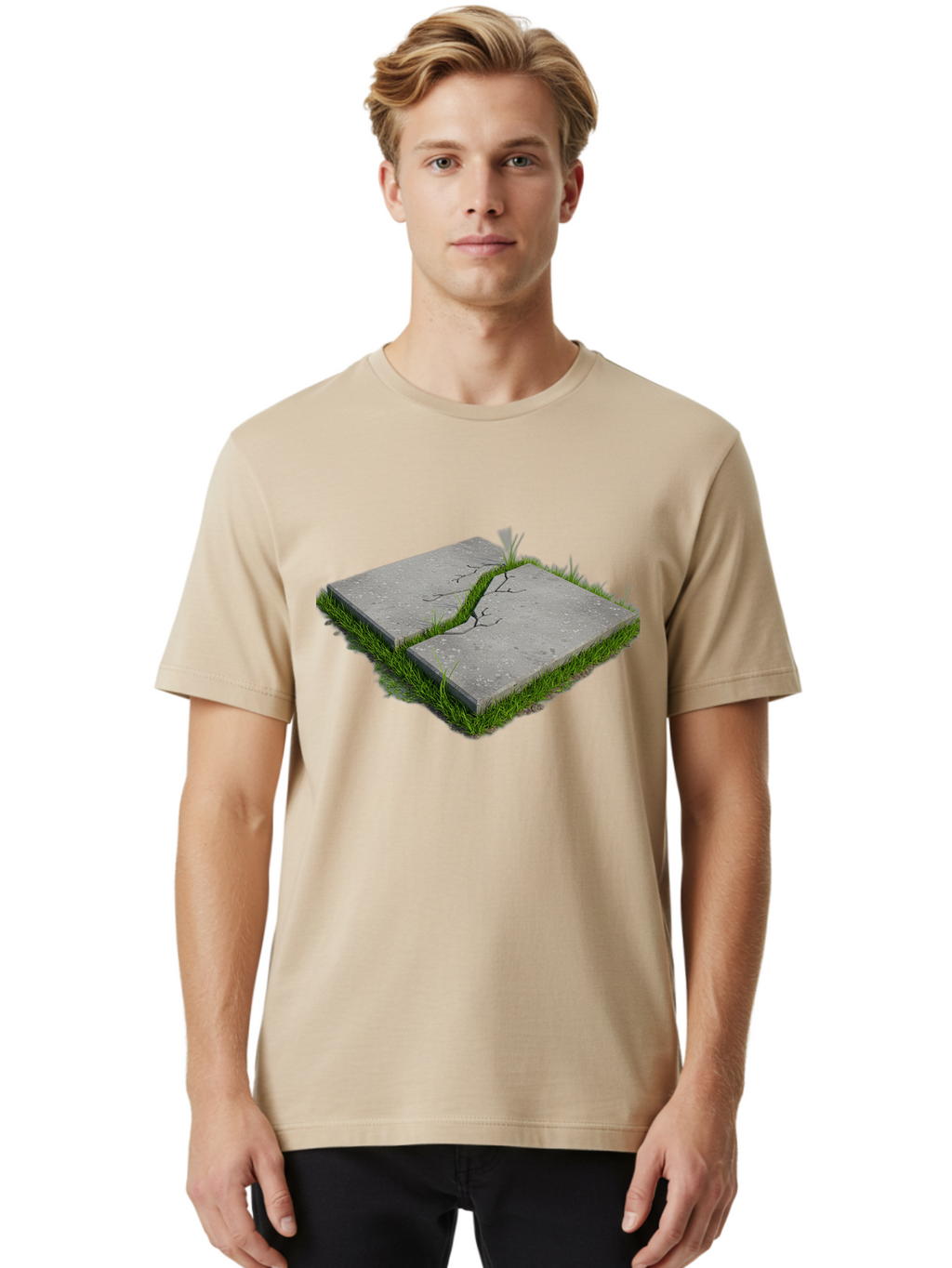 Cracked-Patio-Slab Men'S Graphic Tee, 100% Cotton, Comfortable Casual Summer Wear, Machine Washable, Vintage Camera, Old Camera, Antique Camera, Black Camera, Classic Photography, Photography Equipment, Nostalgic Device, Film Camera, Bao284