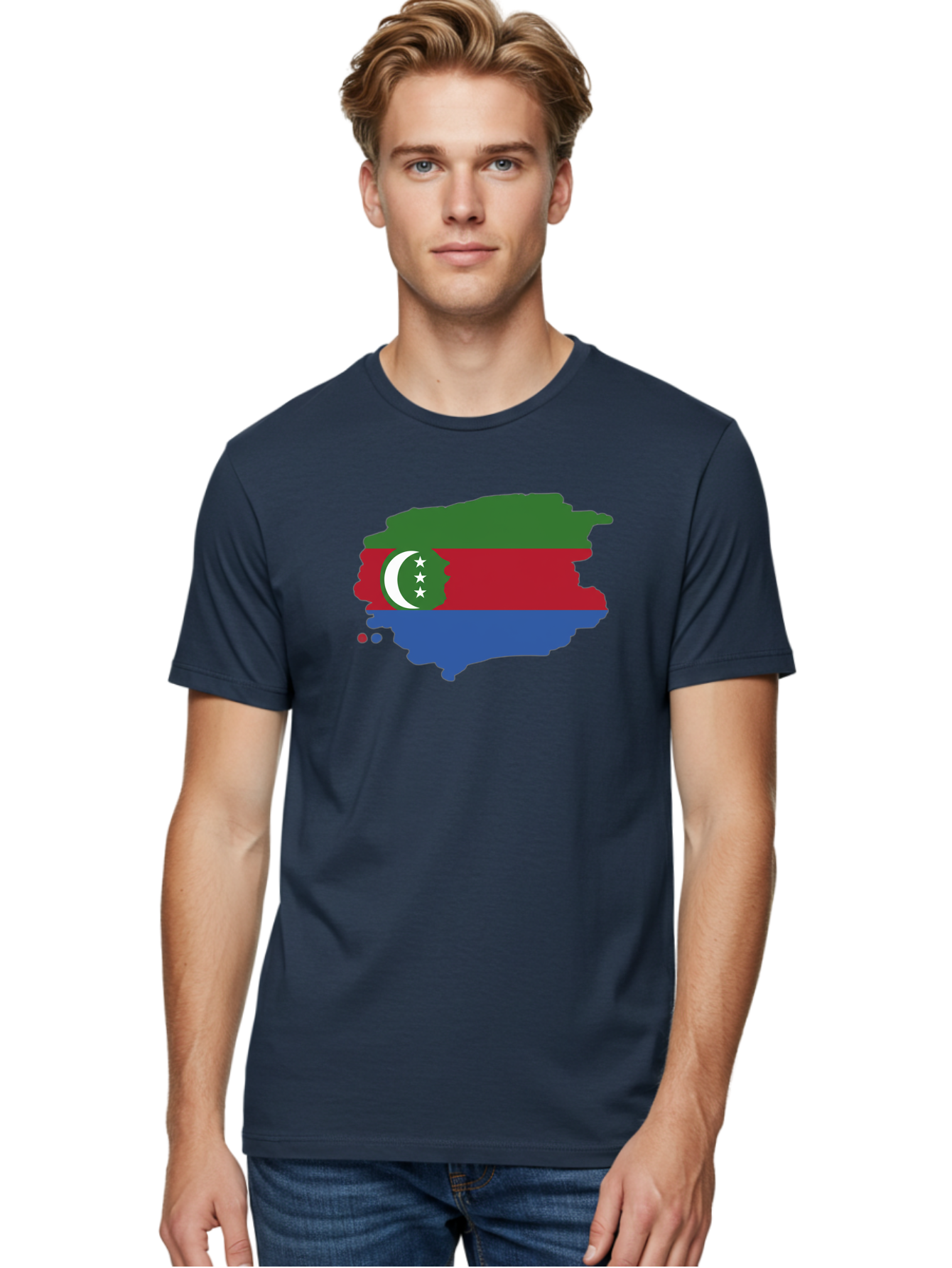 Crescent-And-Stars-Map Men'S Graphic Tee, 100% Cotton, Comfortable Casual Summer Wear, Machine Washable, Vintage Camera, Old Camera, Antique Camera, Black Camera, Classic Photography, Photography Equipment, Nostalgic Device, Film Camera, Bao291