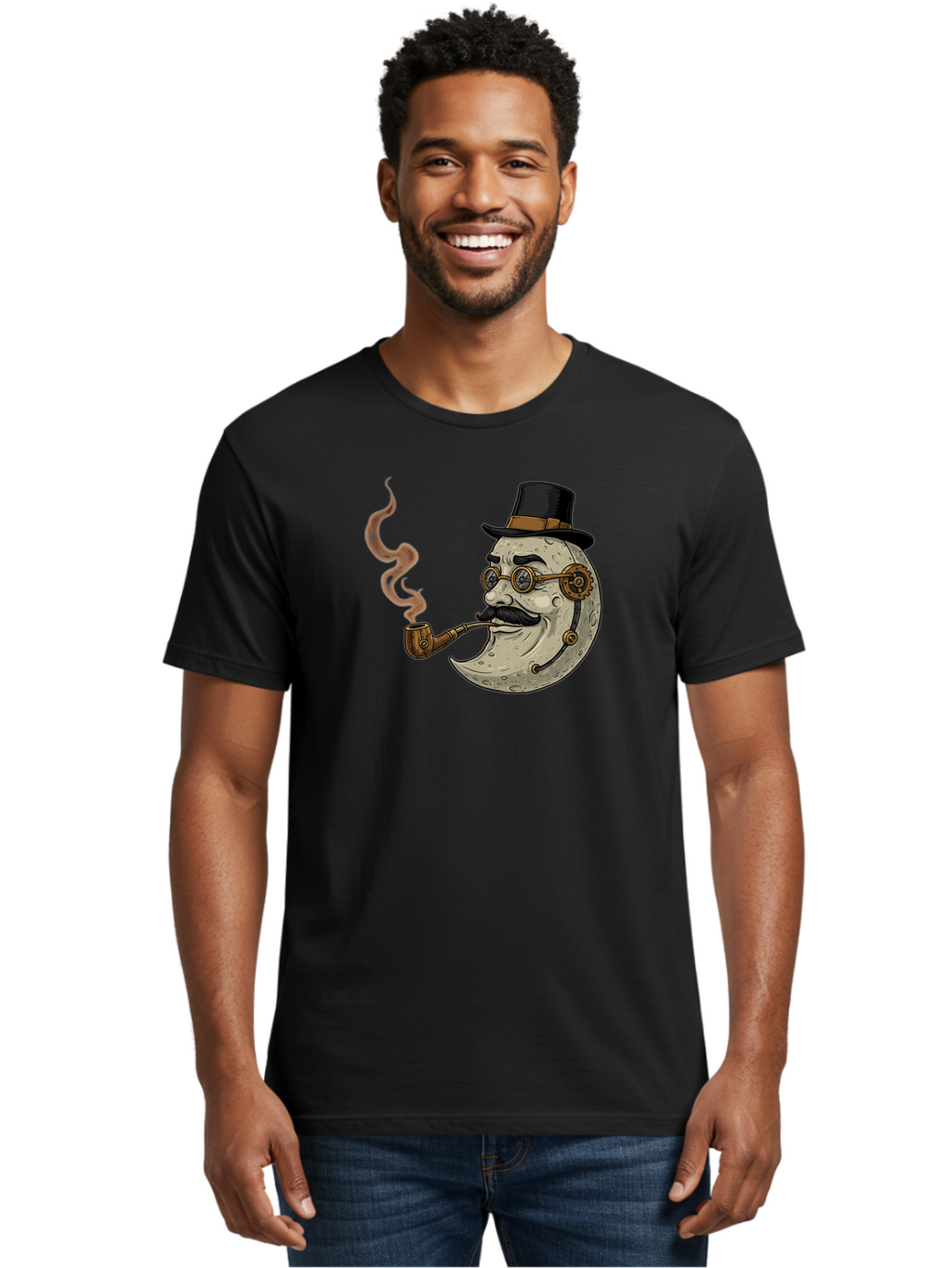 Crescent-Moon-Gentleman Men'S Graphic Tee, 100% Cotton, Comfortable Casual Summer Wear, Machine Washable, Vintage Camera, Old Camera, Antique Camera, Black Camera, Classic Photography, Photography Equipment, Nostalgic Device, Film Camera, Bao293