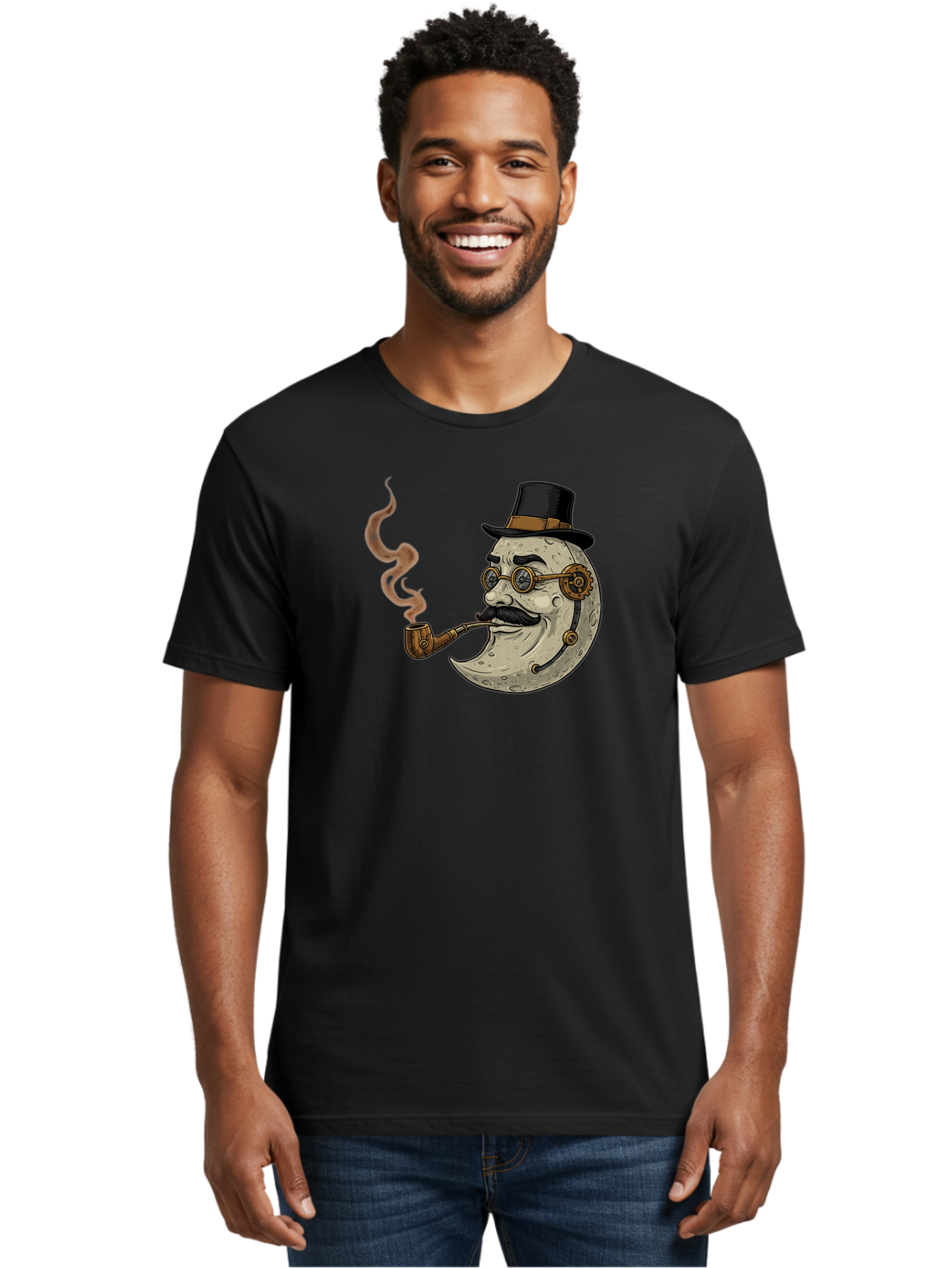 Crescent-Moon-Gentleman Men'S Graphic Tee, 100% Cotton, Comfortable Casual Summer Wear, Machine Washable, Vintage Camera, Old Camera, Antique Camera, Black Camera, Classic Photography, Photography Equipment, Nostalgic Device, Film Camera, Bao293