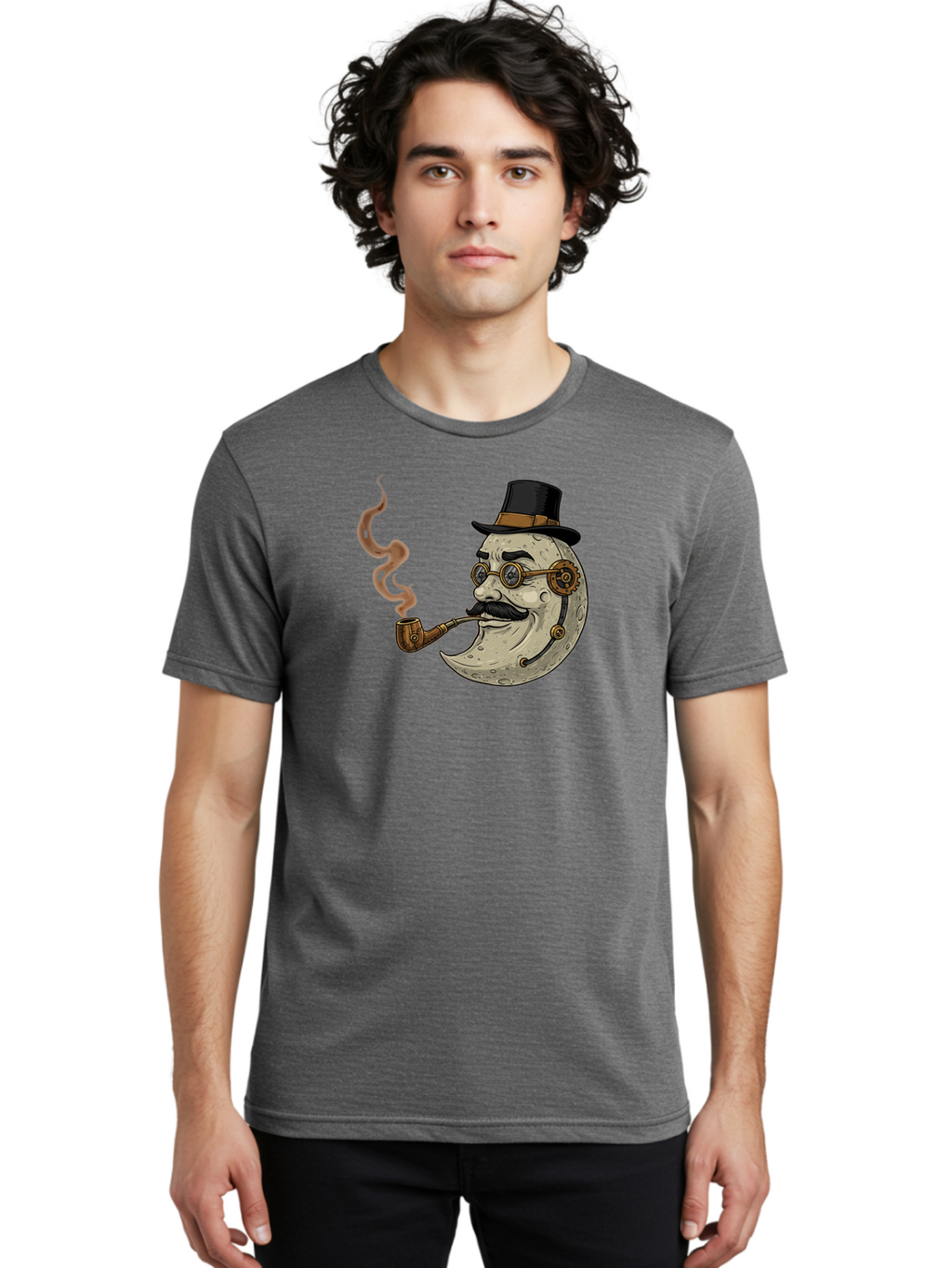 Crescent-Moon-Gentleman Men'S Graphic Tee, 100% Cotton, Comfortable Casual Summer Wear, Machine Washable, Vintage Camera, Old Camera, Antique Camera, Black Camera, Classic Photography, Photography Equipment, Nostalgic Device, Film Camera, Bao293