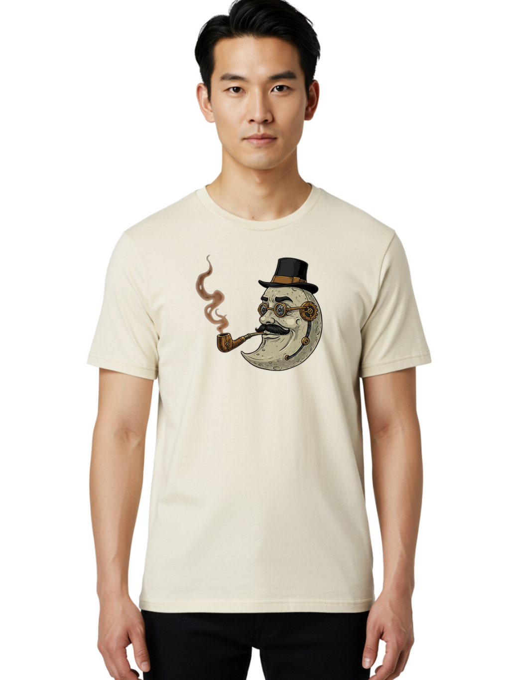 Crescent-Moon-Gentleman Men'S Graphic Tee, 100% Cotton, Comfortable Casual Summer Wear, Machine Washable, Vintage Camera, Old Camera, Antique Camera, Black Camera, Classic Photography, Photography Equipment, Nostalgic Device, Film Camera, Bao293