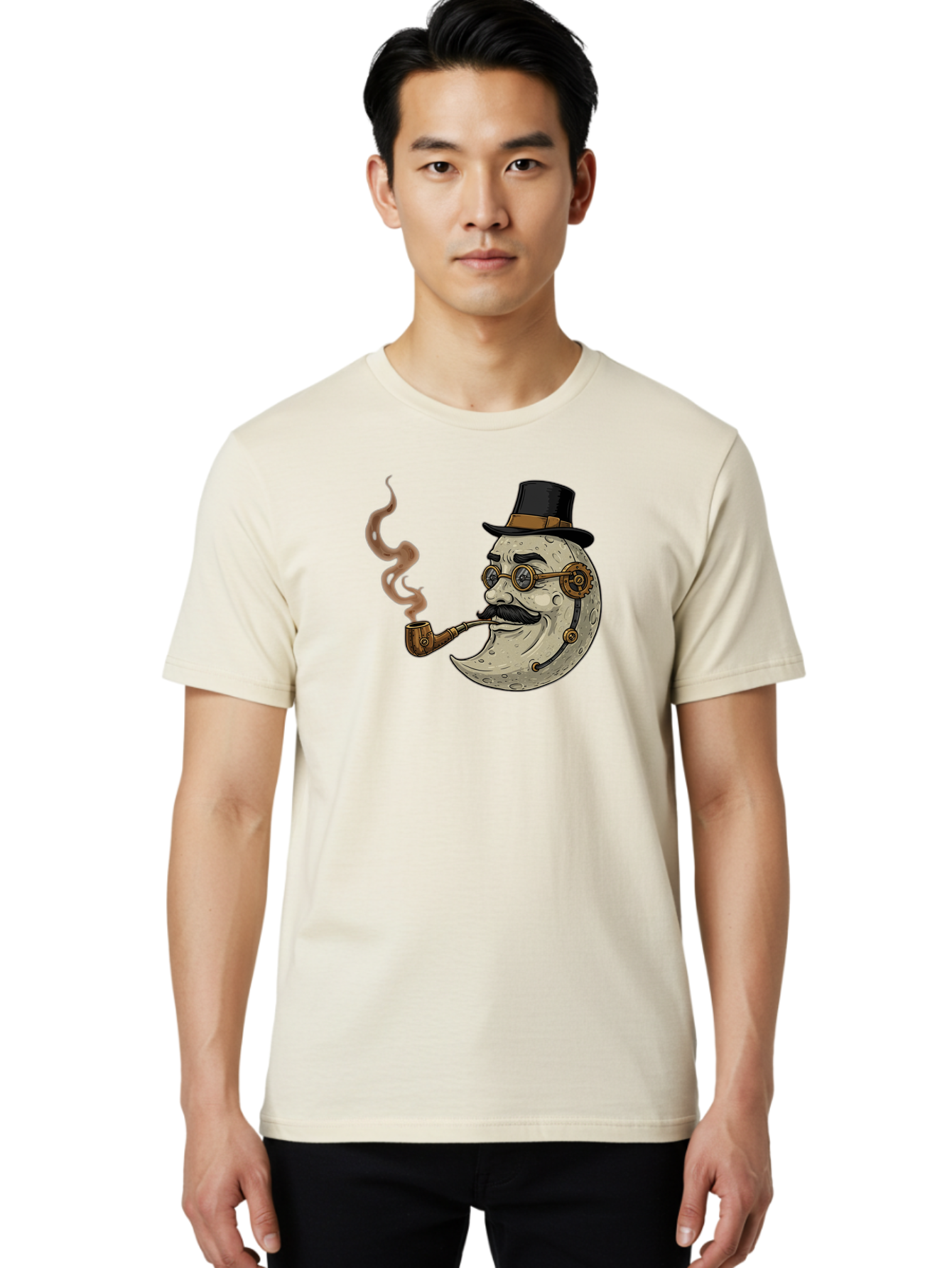 Crescent-Moon-Gentleman Men'S Graphic Tee, 100% Cotton, Comfortable Casual Summer Wear, Machine Washable, Vintage Camera, Old Camera, Antique Camera, Black Camera, Classic Photography, Photography Equipment, Nostalgic Device, Film Camera, Bao293