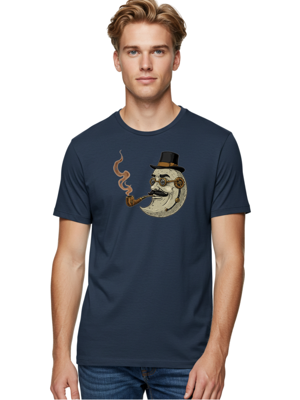 Crescent-Moon-Gentleman Men'S Graphic Tee, 100% Cotton, Comfortable Casual Summer Wear, Machine Washable, Vintage Camera, Old Camera, Antique Camera, Black Camera, Classic Photography, Photography Equipment, Nostalgic Device, Film Camera, Bao293