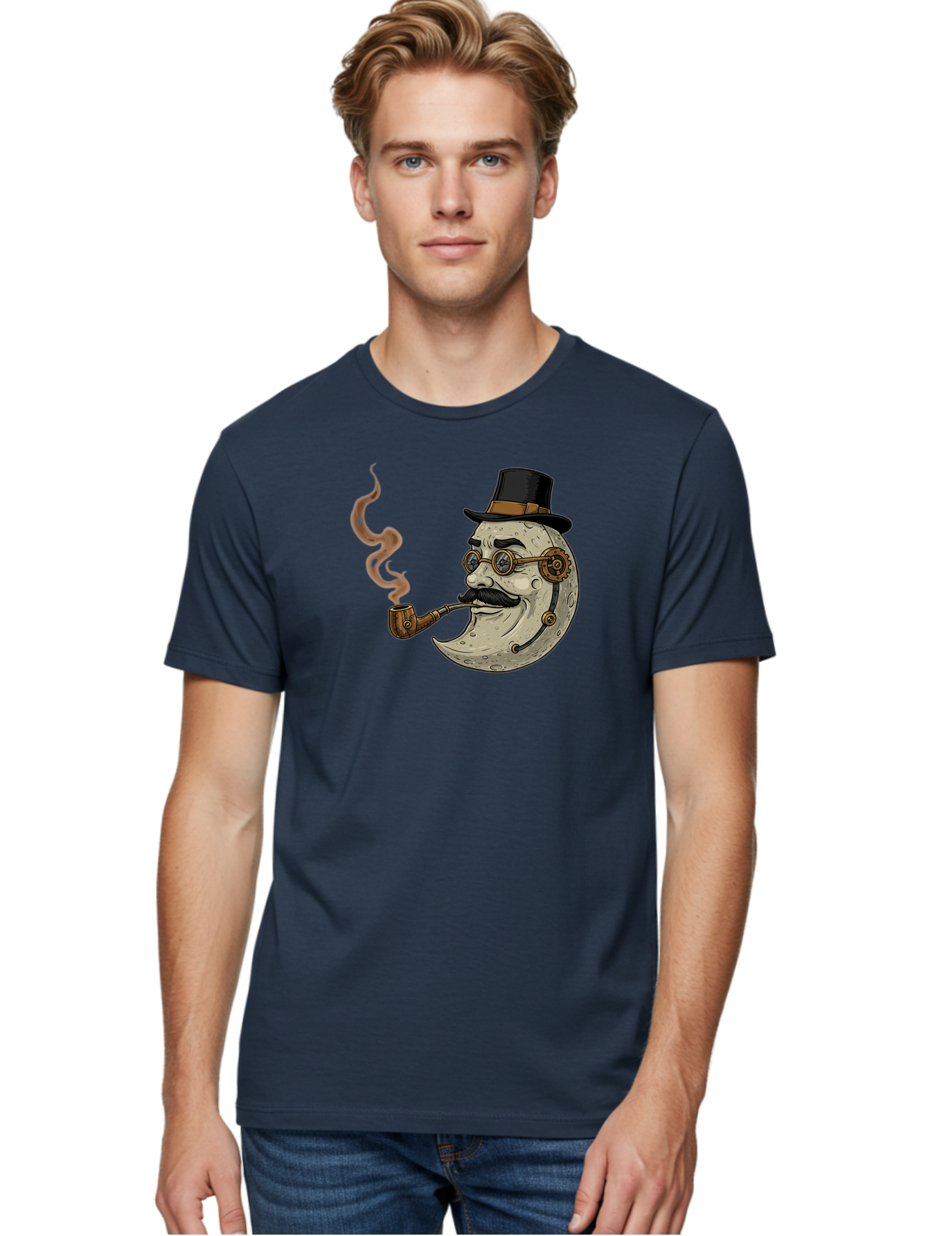 Crescent-Moon-Gentleman Men'S Graphic Tee, 100% Cotton, Comfortable Casual Summer Wear, Machine Washable, Vintage Camera, Old Camera, Antique Camera, Black Camera, Classic Photography, Photography Equipment, Nostalgic Device, Film Camera, Bao293
