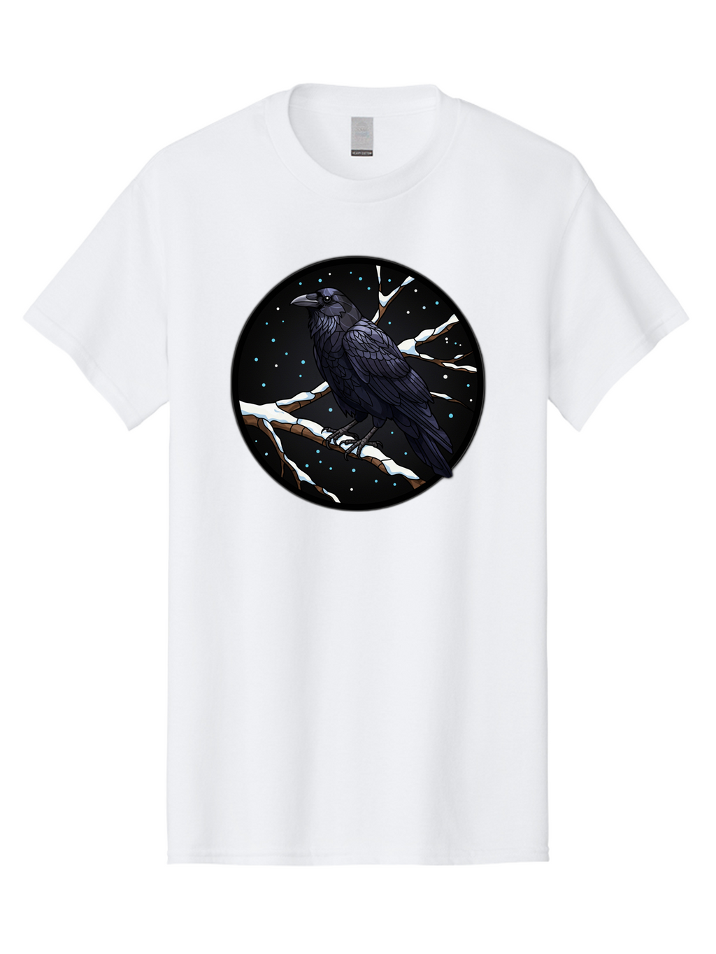 Crow-On-Branch-2 Men'S Graphic Tee, 100% Cotton, Comfortable Casual Summer Wear, Machine Washable, Vintage Camera, Old Camera, Antique Camera, Black Camera, Classic Photography, Photography Equipment, Nostalgic Device, Film Camera, Camera Art Bao296