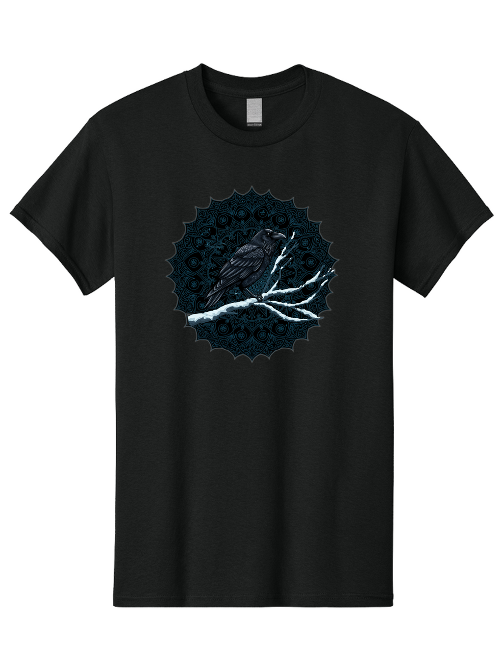 Crow-On-Branch-3 Men'S Graphic Tee, 100% Cotton, Comfortable Casual Summer Wear, Machine Washable, Vintage Camera, Old Camera, Antique Camera, Black Camera, Classic Photography, Photography Equipment, Nostalgic Device, Film Camera, Camera Art Bao297
