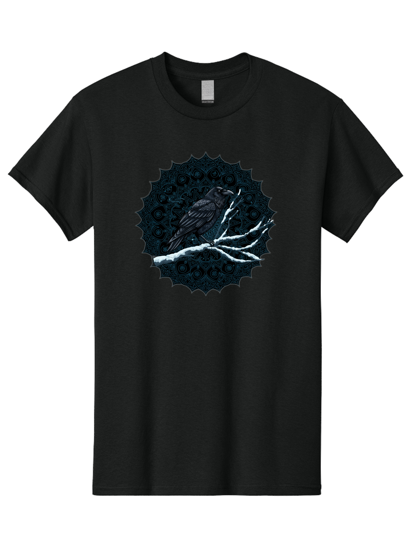 Crow-On-Branch-3 Men'S Graphic Tee, 100% Cotton, Comfortable Casual Summer Wear, Machine Washable, Vintage Camera, Old Camera, Antique Camera, Black Camera, Classic Photography, Photography Equipment, Nostalgic Device, Film Camera, Camera Art Bao297