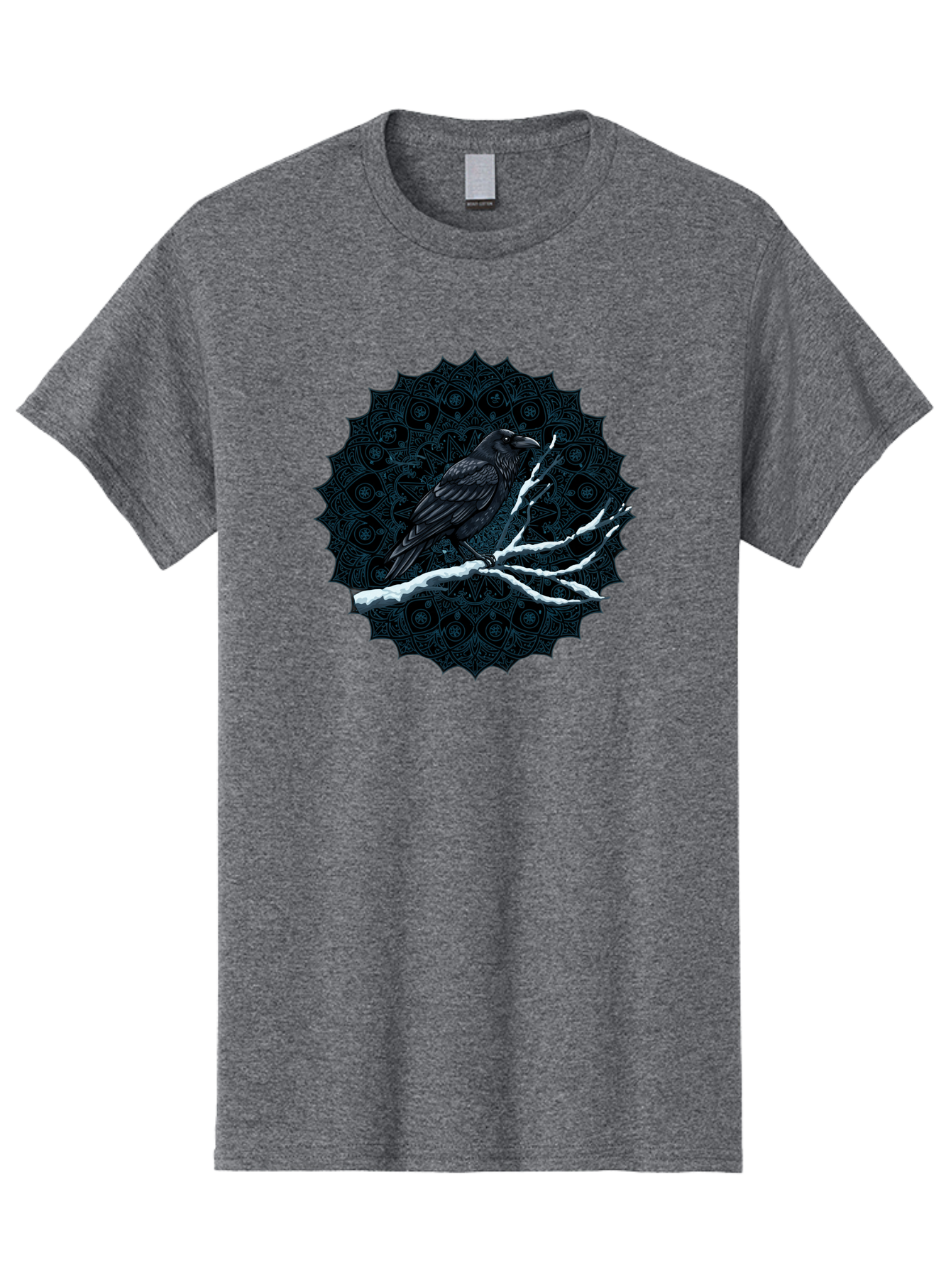 Crow-On-Branch-3 Men'S Graphic Tee, 100% Cotton, Comfortable Casual Summer Wear, Machine Washable, Vintage Camera, Old Camera, Antique Camera, Black Camera, Classic Photography, Photography Equipment, Nostalgic Device, Film Camera, Camera Art Bao297