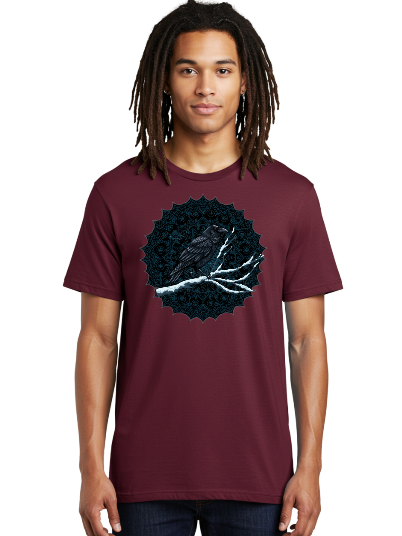 Crow-On-Branch-3 Men'S Graphic Tee, 100% Cotton, Comfortable Casual Summer Wear, Machine Washable, Vintage Camera, Old Camera, Antique Camera, Black Camera, Classic Photography, Photography Equipment, Nostalgic Device, Film Camera, Camera Art Bao297