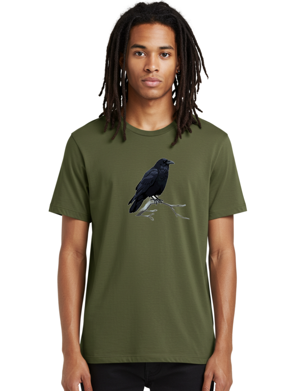 Crow-On-Branch Men'S Graphic Tee, 100% Cotton, Comfortable Casual Summer Wear, Machine Washable, Vintage Camera, Old Camera, Antique Camera, Black Camera, Classic Photography, Photography Equipment, Nostalgic Device, Film Camera, Camera Art Bao298