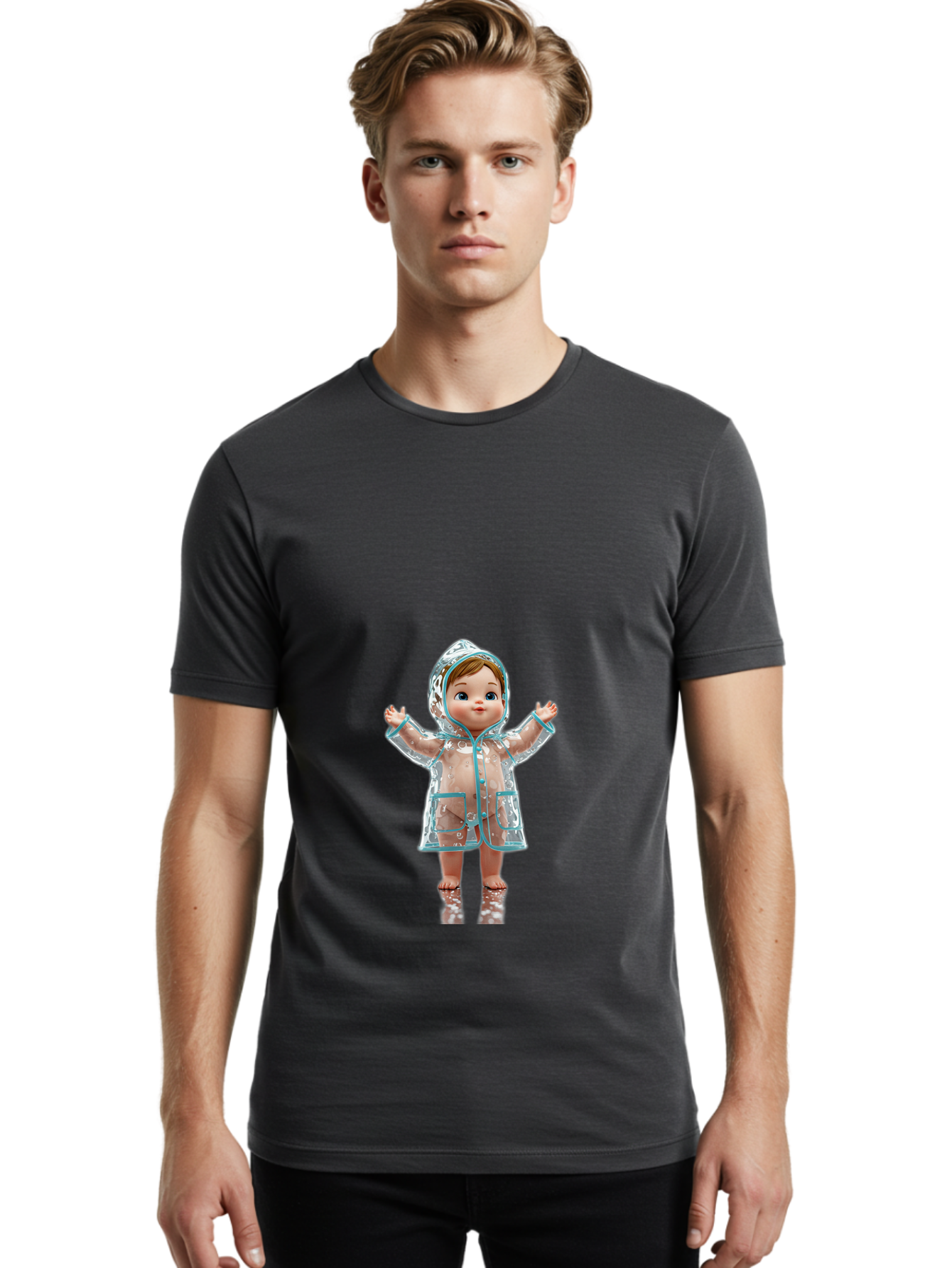 Cry-Babies-Doll Men'S Graphic Tee, 100% Cotton, Comfortable Casual Summer Wear, Machine Washable, Vintage Camera, Old Camera, Antique Camera, Black Camera, Classic Photography, Photography Equipment, Nostalgic Device, Film Camera, Camera Art Bao301