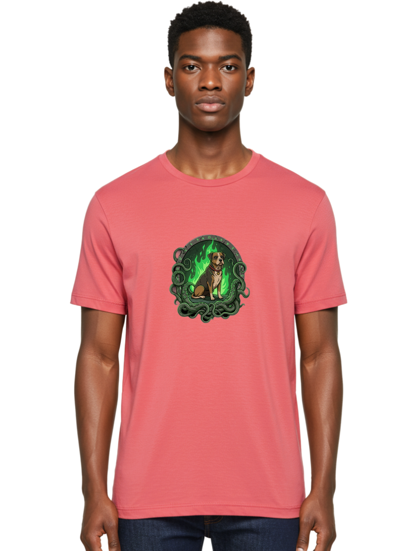 Cthulhu-Dog Men'S Graphic Tee, 100% Cotton, Comfortable Casual Summer Wear, Machine Washable, Vintage Camera, Old Camera, Antique Camera, Black Camera, Classic Photography, Photography Equipment, Nostalgic Device, Film Camera, Camera Art Bao310