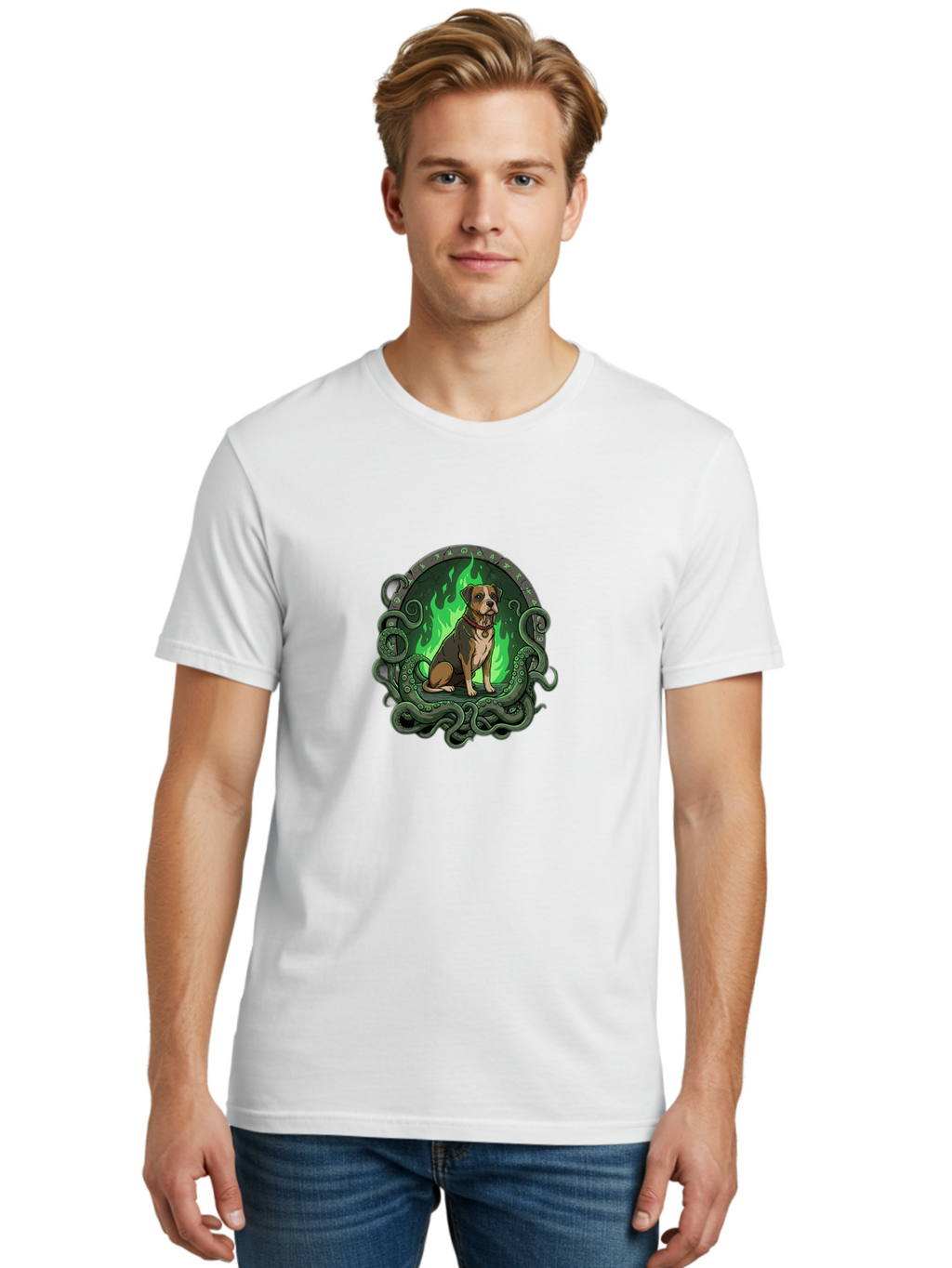 Cthulhu-Dog Men'S Graphic Tee, 100% Cotton, Comfortable Casual Summer Wear, Machine Washable, Vintage Camera, Old Camera, Antique Camera, Black Camera, Classic Photography, Photography Equipment, Nostalgic Device, Film Camera, Camera Art Bao310