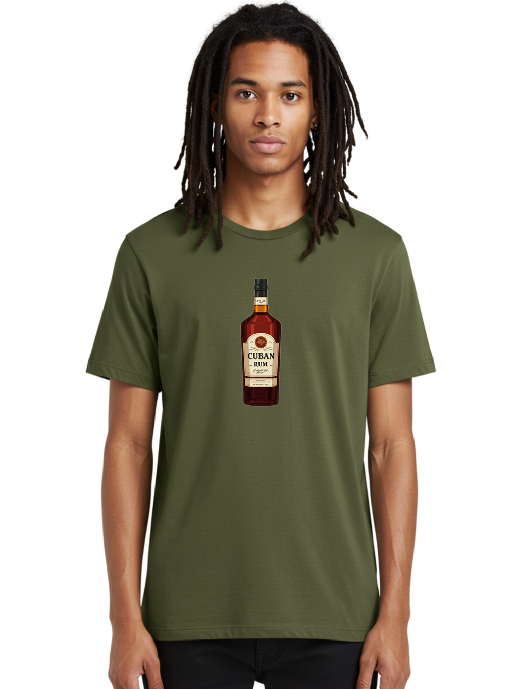 Cuban-Rum Men'S Graphic Tee, 100% Cotton, Comfortable Casual Summer Wear, Machine Washable, Vintage Camera, Old Camera, Antique Camera, Black Camera, Classic Photography, Photography Equipment, Nostalgic Device, Film Camera, Camera Art Bao311