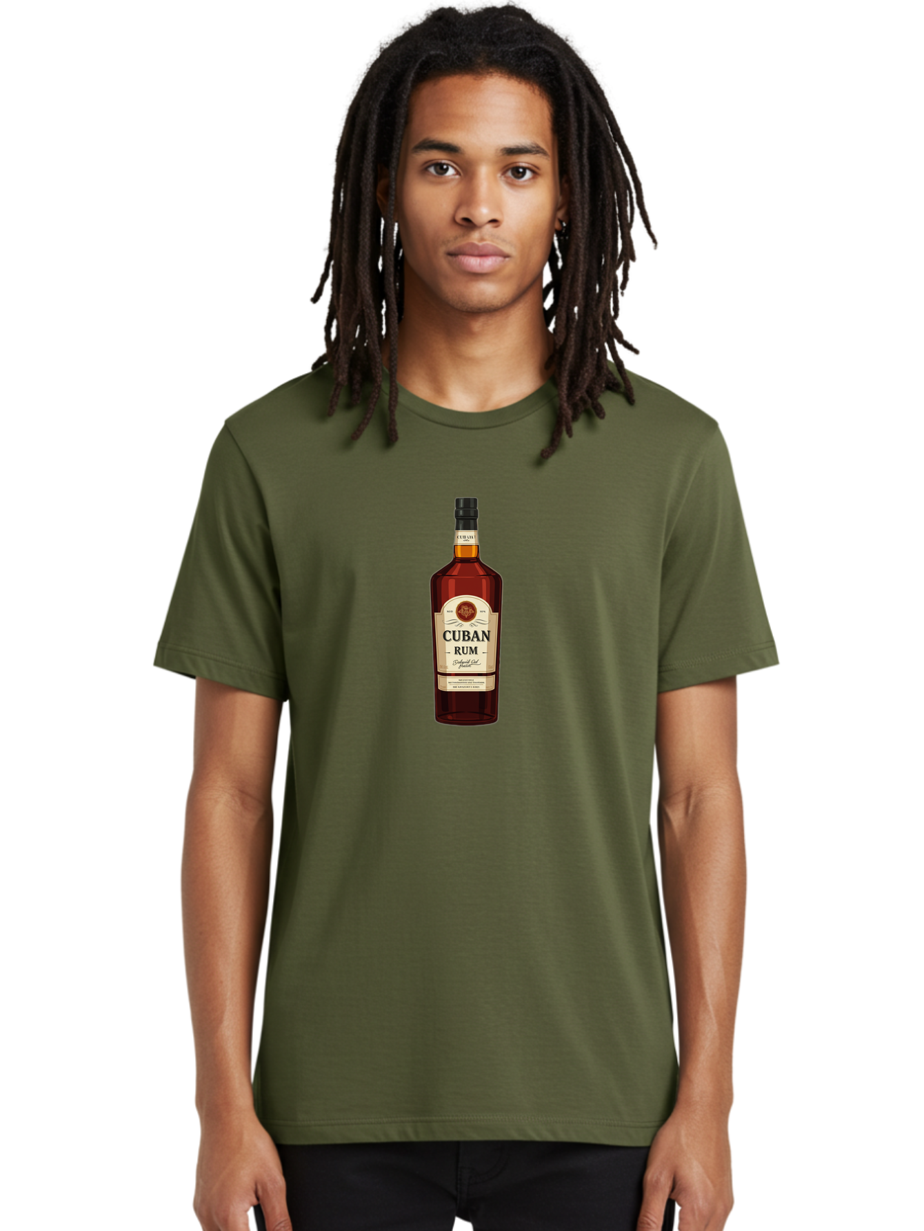 Cuban-Rum Men'S Graphic Tee, 100% Cotton, Comfortable Casual Summer Wear, Machine Washable, Vintage Camera, Old Camera, Antique Camera, Black Camera, Classic Photography, Photography Equipment, Nostalgic Device, Film Camera, Camera Art Bao311