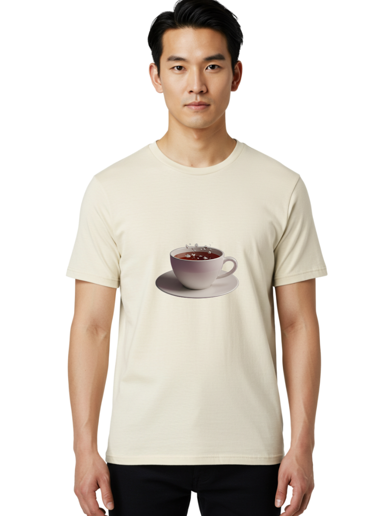 Cup-Of-Coffee-1 Men'S Graphic Tee, 100% Cotton, Comfortable Casual Summer Wear, Machine Washable, Vintage Camera, Old Camera, Antique Camera, Black Camera, Classic Photography, Photography Equipment, Nostalgic Device, Film Camera, Camera Art Bao312