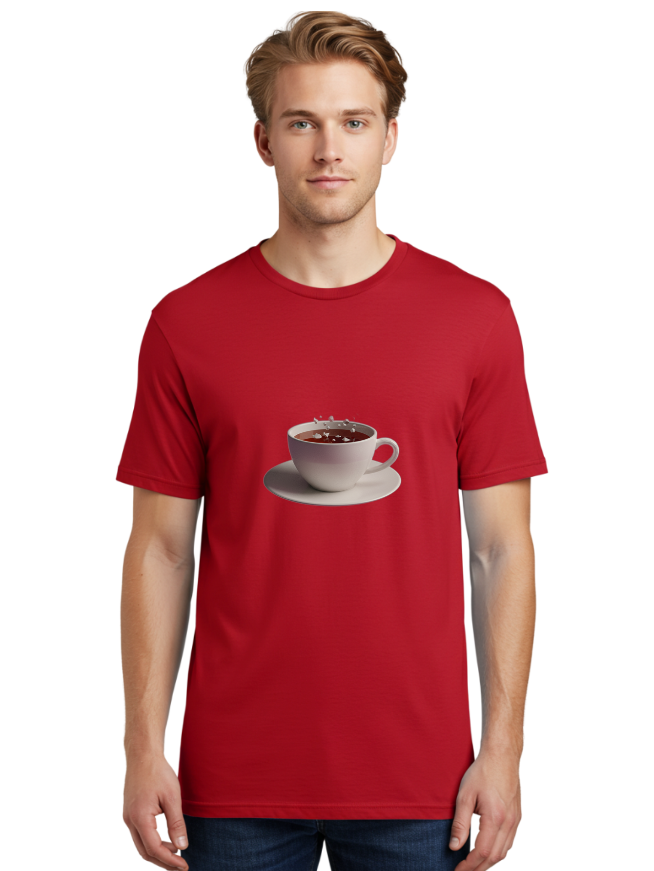 Cup-Of-Coffee-1 Men'S Graphic Tee, 100% Cotton, Comfortable Casual Summer Wear, Machine Washable, Vintage Camera, Old Camera, Antique Camera, Black Camera, Classic Photography, Photography Equipment, Nostalgic Device, Film Camera, Camera Art Bao312
