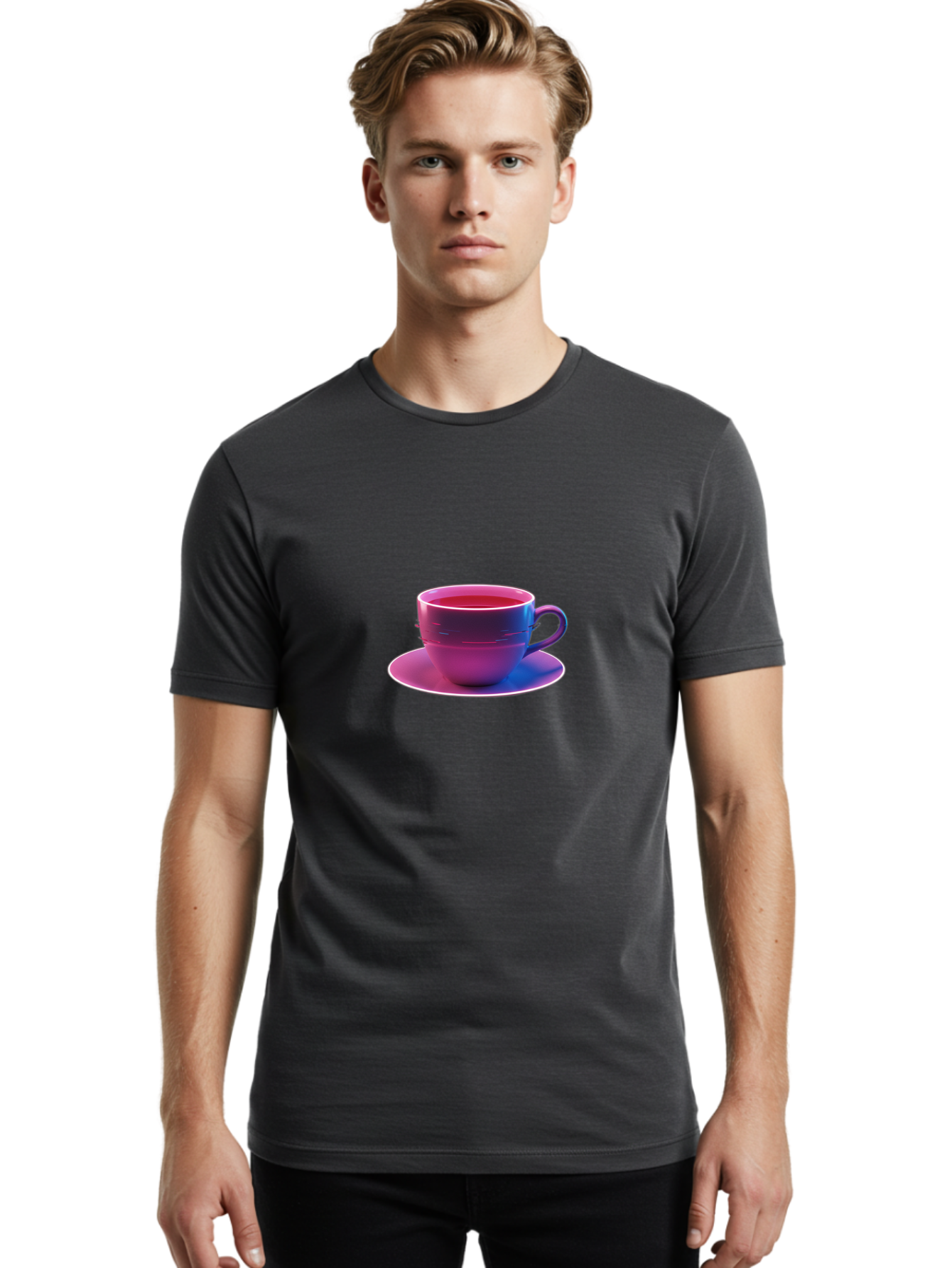 Cup-Of-Tea Men'S Graphic Tee, 100% Cotton, Comfortable Casual Summer Wear, Machine Washable, Vintage Camera, Old Camera, Antique Camera, Black Camera, Classic Photography, Photography Equipment, Nostalgic Device, Film Camera, Camera Art Bao315