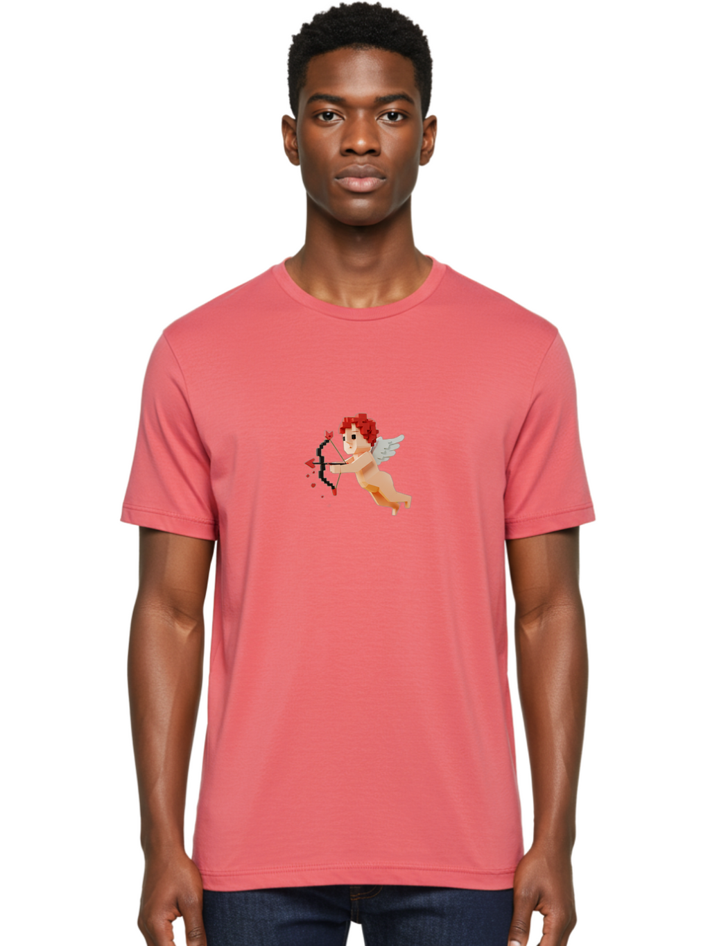 Cupid-4 Men'S Graphic Tee, 100% Cotton, Comfortable Casual Summer Wear, Machine Washable, Vintage Camera, Old Camera, Antique Camera, Black Camera, Classic Photography, Photography Equipment, Nostalgic Device, Film Camera, Camera Art Bao320