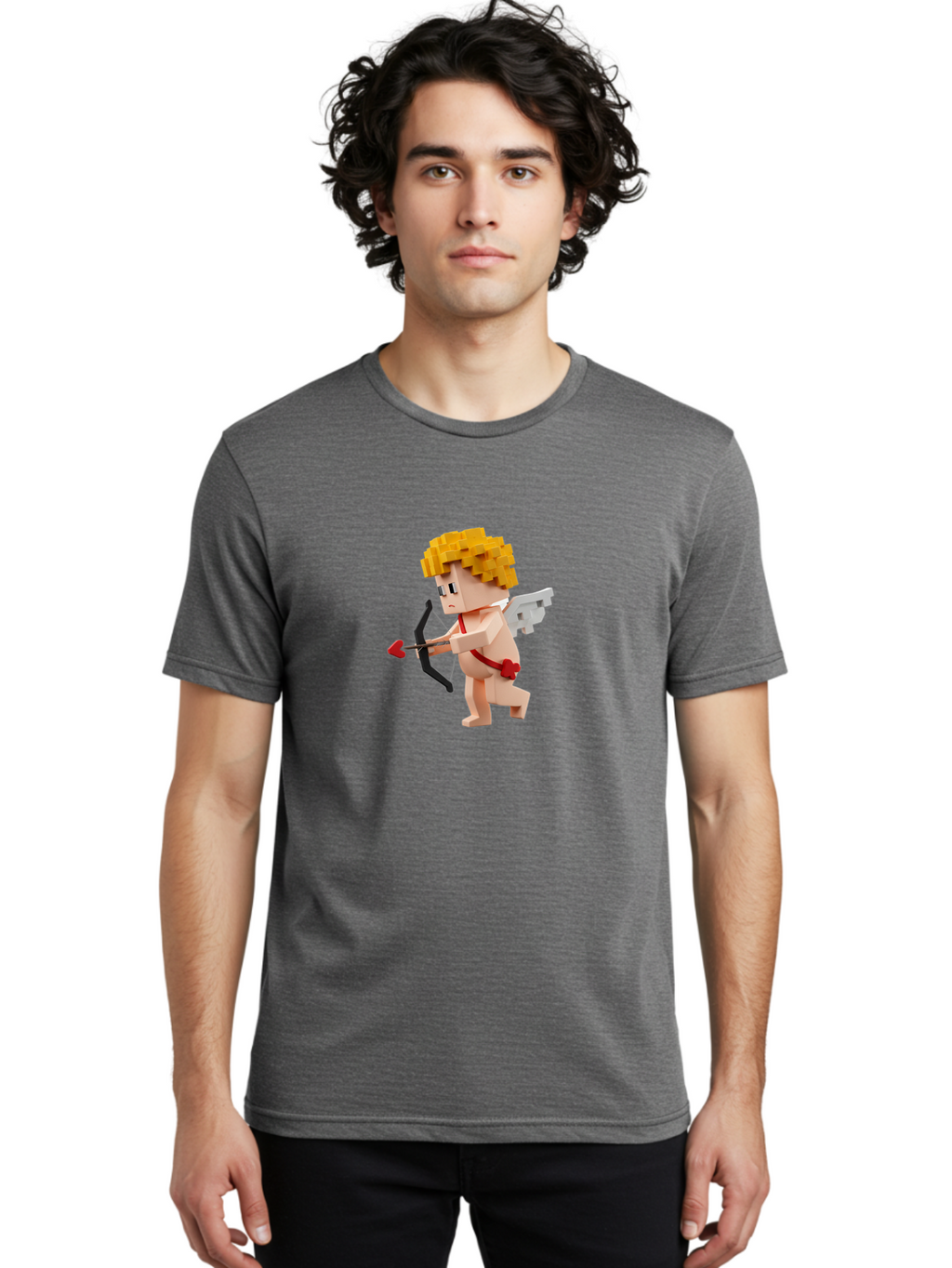 Cupid Men'S Graphic Tee, 100% Cotton, Comfortable Casual Summer Wear, Machine Washable, Vintage Camera, Old Camera, Antique Camera, Black Camera, Classic Photography, Photography Equipment, Nostalgic Device, Film Camera, Camera Art Bao323