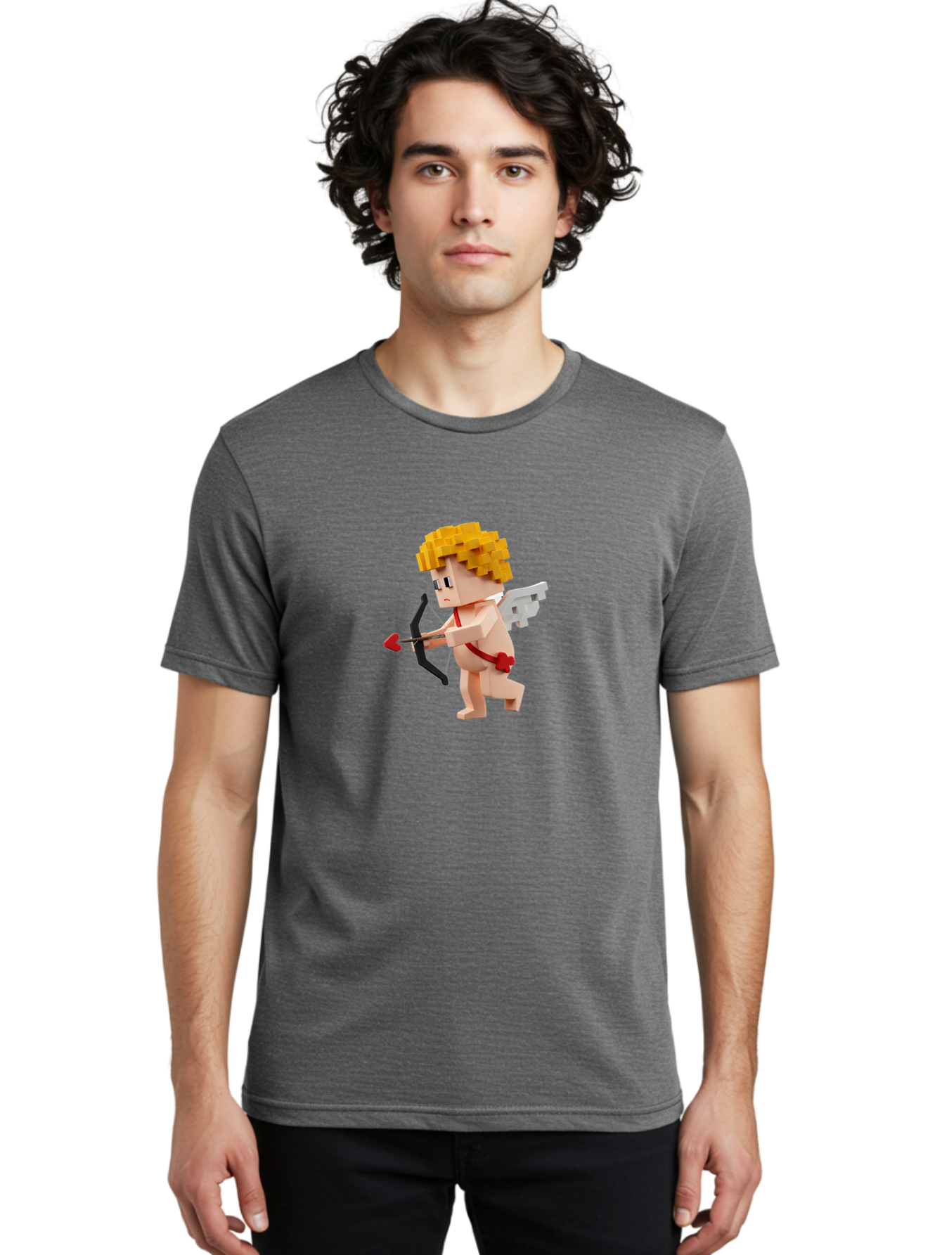 Cupid Men'S Graphic Tee, 100% Cotton, Comfortable Casual Summer Wear, Machine Washable, Vintage Camera, Old Camera, Antique Camera, Black Camera, Classic Photography, Photography Equipment, Nostalgic Device, Film Camera, Camera Art Bao323