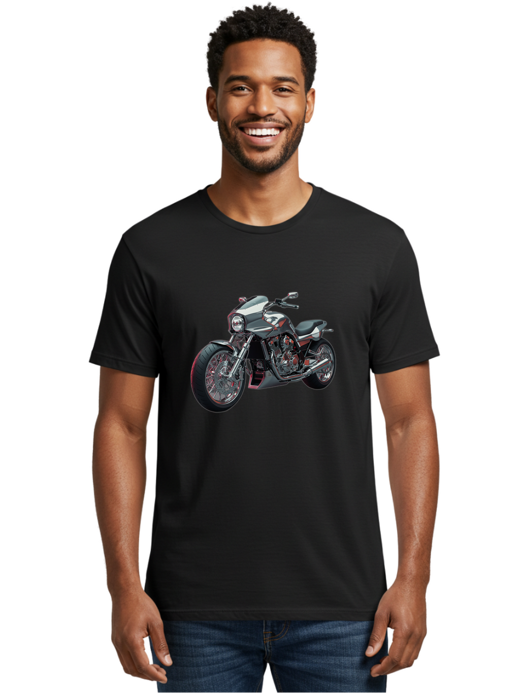 Custom-Motorcycle Men'S Graphic Tee, 100% Cotton, Comfortable Casual Summer Wear, Machine Washable, Vintage Camera, Old Camera, Antique Camera, Black Camera, Classic Photography, Photography Equipment, Nostalgic Device, Film Camera, Camera Art Bao324
