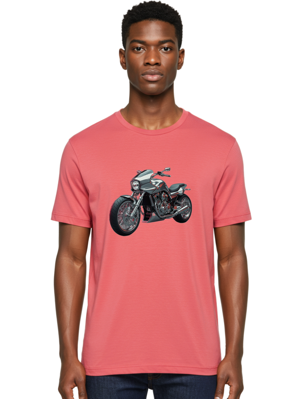 Custom-Motorcycle Men'S Graphic Tee, 100% Cotton, Comfortable Casual Summer Wear, Machine Washable, Vintage Camera, Old Camera, Antique Camera, Black Camera, Classic Photography, Photography Equipment, Nostalgic Device, Film Camera, Camera Art Bao324