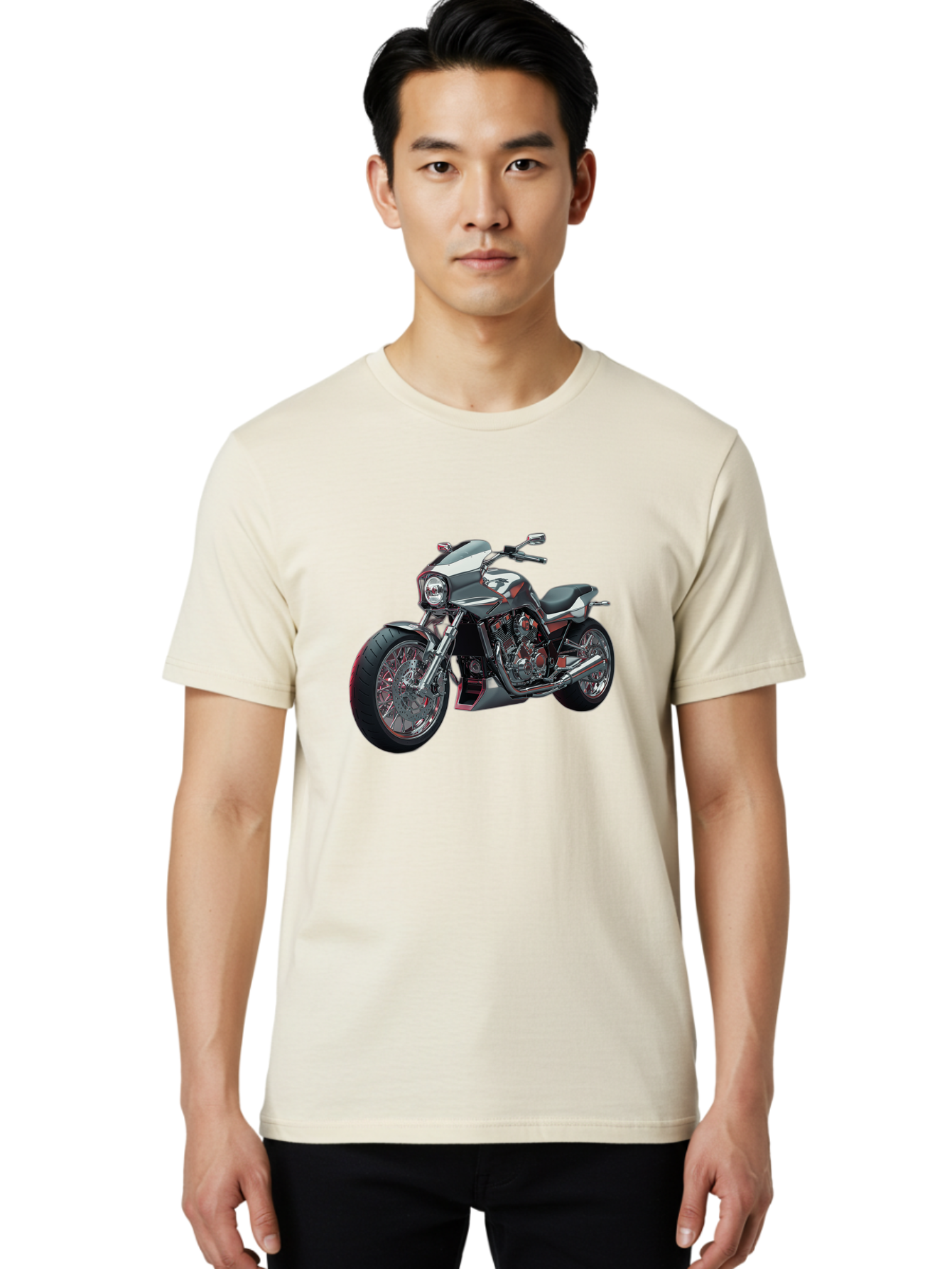 Custom-Motorcycle Men'S Graphic Tee, 100% Cotton, Comfortable Casual Summer Wear, Machine Washable, Vintage Camera, Old Camera, Antique Camera, Black Camera, Classic Photography, Photography Equipment, Nostalgic Device, Film Camera, Camera Art Bao324