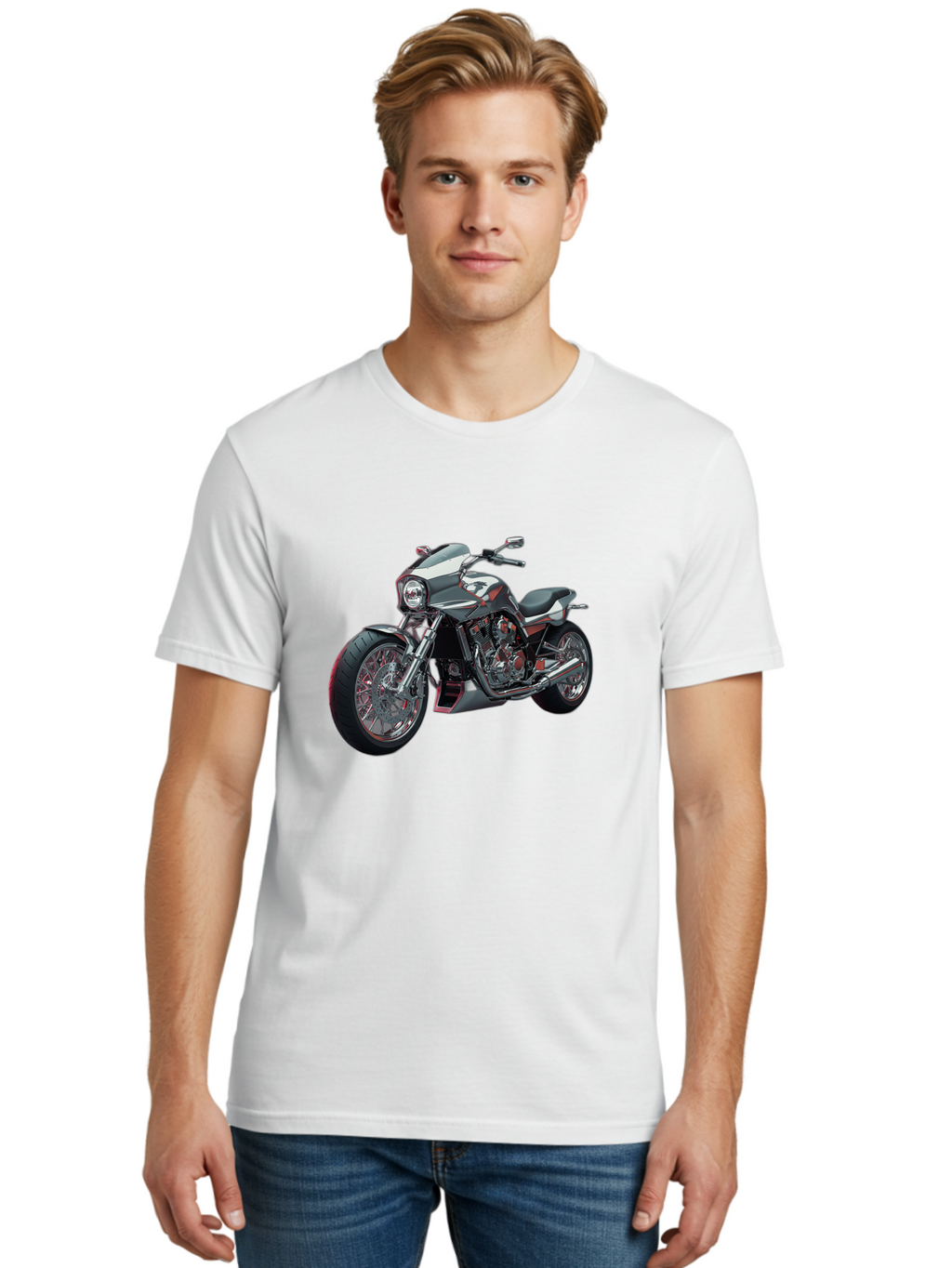 Custom-Motorcycle Men'S Graphic Tee, 100% Cotton, Comfortable Casual Summer Wear, Machine Washable, Vintage Camera, Old Camera, Antique Camera, Black Camera, Classic Photography, Photography Equipment, Nostalgic Device, Film Camera, Camera Art Bao324