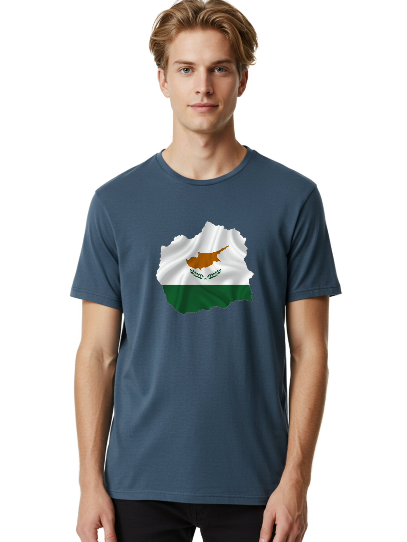 Cyprus-Flag-Map Men'S Graphic Tee, 100% Cotton, Comfortable Casual Summer Wear, Machine Washable, Vintage Camera, Old Camera, Antique Camera, Black Camera, Classic Photography, Photography Equipment, Nostalgic Device, Film Camera, Camera Art Bao328