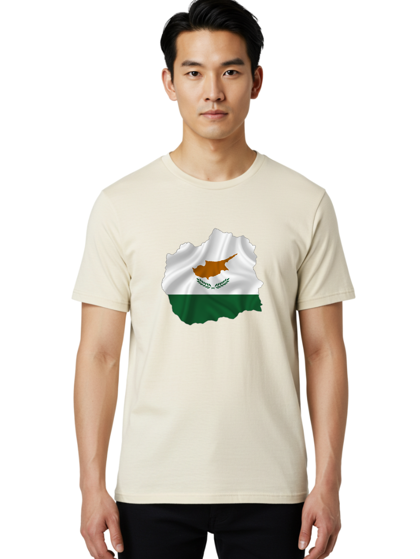 Cyprus-Flag-Map Men'S Graphic Tee, 100% Cotton, Comfortable Casual Summer Wear, Machine Washable, Vintage Camera, Old Camera, Antique Camera, Black Camera, Classic Photography, Photography Equipment, Nostalgic Device, Film Camera, Camera Art Bao328