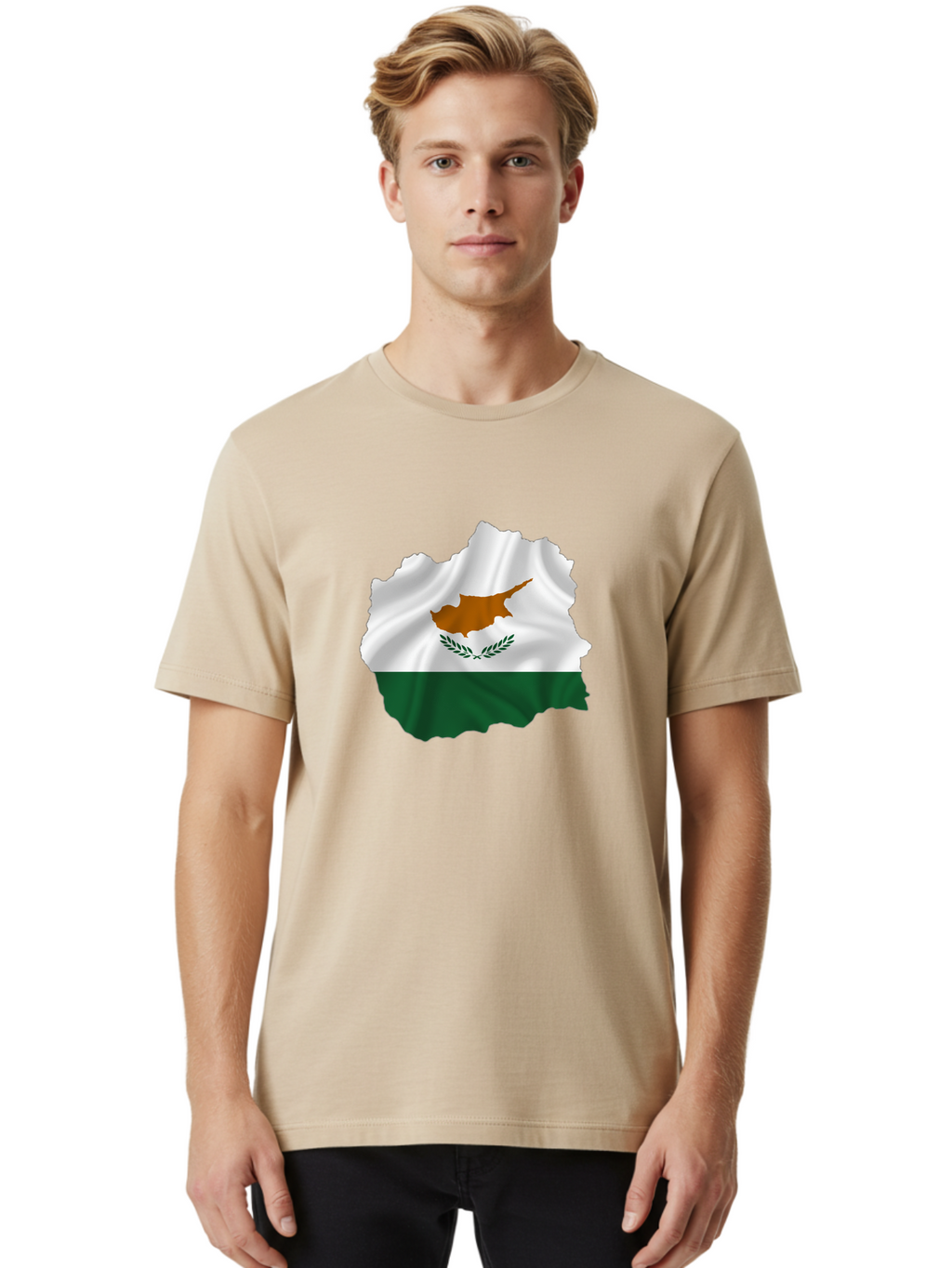 Cyprus-Flag-Map Men'S Graphic Tee, 100% Cotton, Comfortable Casual Summer Wear, Machine Washable, Vintage Camera, Old Camera, Antique Camera, Black Camera, Classic Photography, Photography Equipment, Nostalgic Device, Film Camera, Camera Art Bao328