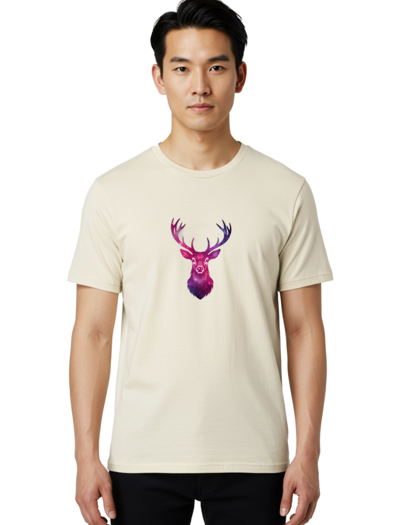 Deer-Head-1 Men'S Graphic Tee, 100% Cotton, Comfortable Casual Summer Wear, Machine Washable, Vintage Camera, Old Camera, Antique Camera, Black Camera, Classic Photography, Photography Equipment, Nostalgic Device, Film Camera, Camera Art Bao333