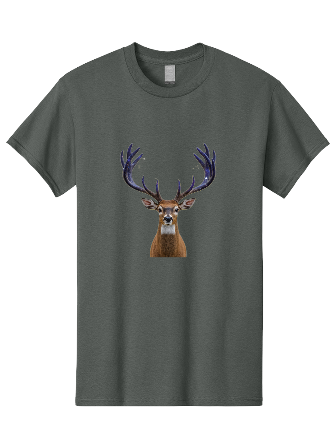 Deer-Head-With-Antlers Men'S Graphic Tee, 100% Cotton, Comfortable Casual Summer Wear, Machine Washable, Vintage Camera, Old Camera, Antique Camera, Black Camera, Classic Photography, Photography Equipment, Nostalgic Device, Film Camera, Bao334