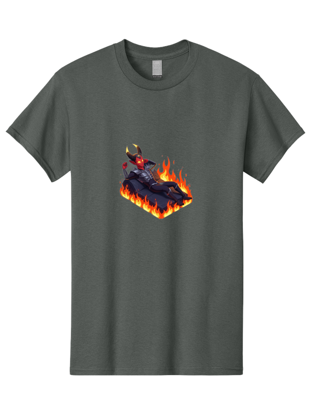 Demon-Reclining-On-Rocks Men'S Graphic Tee, 100% Cotton, Comfortable Casual Summer Wear, Machine Washable, Vintage Camera, Old Camera, Antique Camera, Black Camera, Classic Photography, Photography Equipment, Nostalgic Device, Film Camera, Bao337