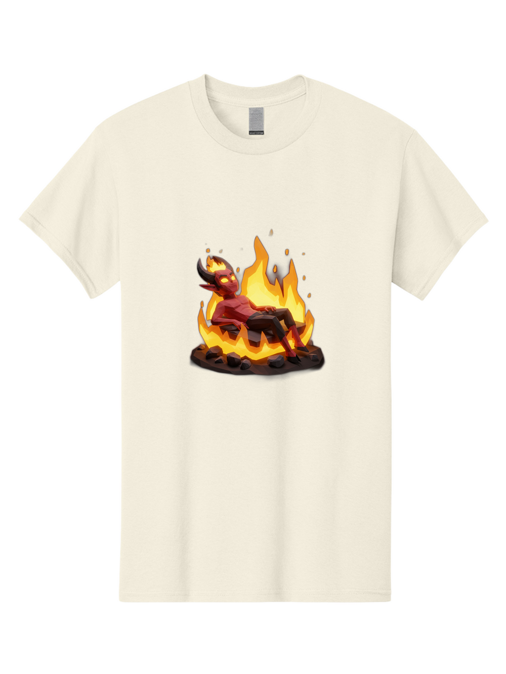 Demon-Relaxing-In-Flames Men'S Graphic Tee, 100% Cotton, Comfortable Casual Summer Wear, Machine Washable, Vintage Camera, Old Camera, Antique Camera, Black Camera, Classic Photography, Photography Equipment, Nostalgic Device, Film Camera, Bao338