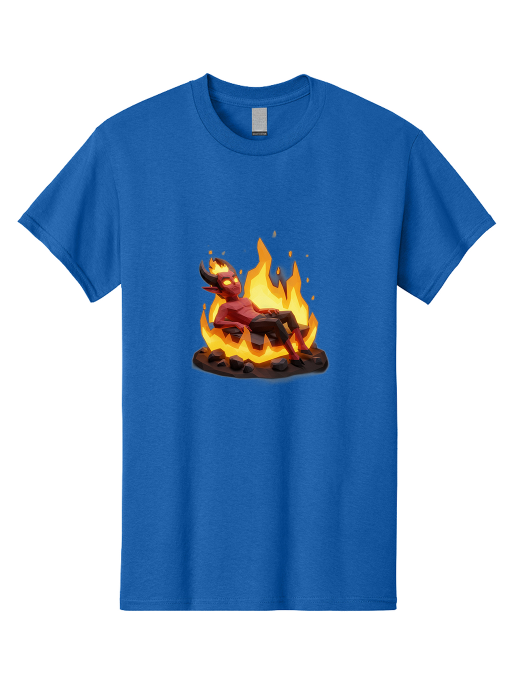 Demon-Relaxing-In-Flames Men'S Graphic Tee, 100% Cotton, Comfortable Casual Summer Wear, Machine Washable, Vintage Camera, Old Camera, Antique Camera, Black Camera, Classic Photography, Photography Equipment, Nostalgic Device, Film Camera, Bao338